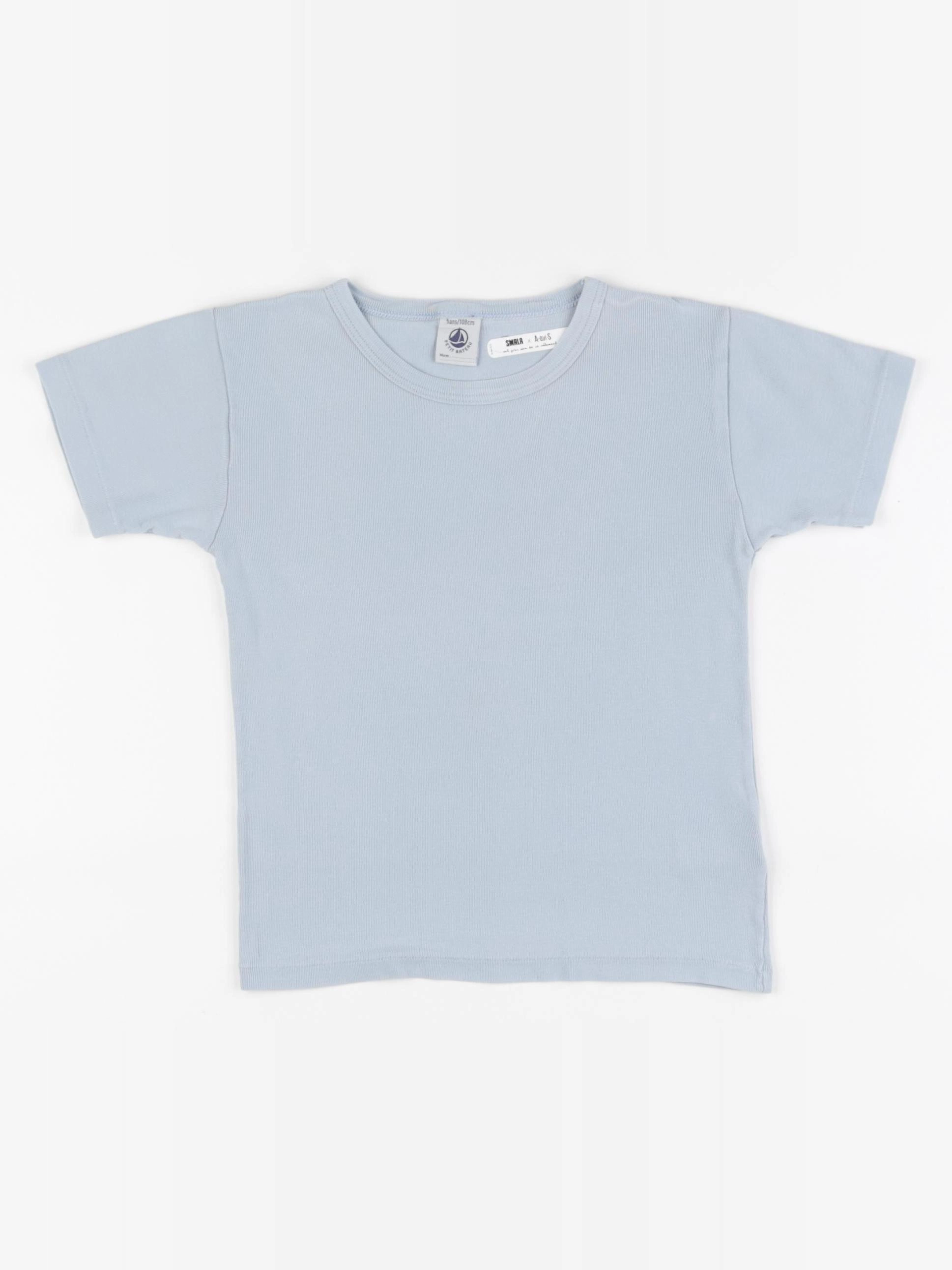 Petit Bateau - maillot de corps bleu - 5 ans