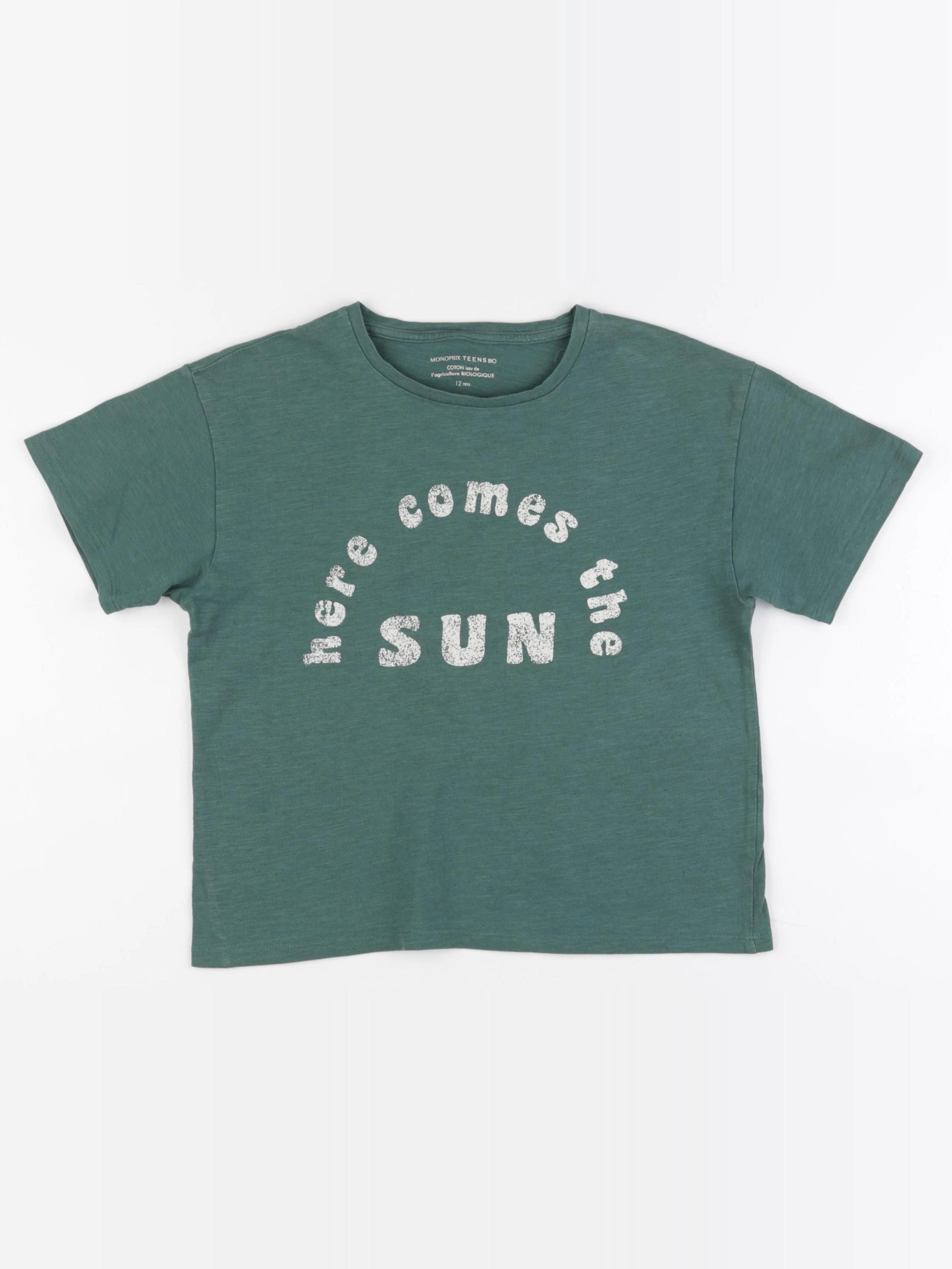 Monoprix - tee-shirt vert - 12 ans
