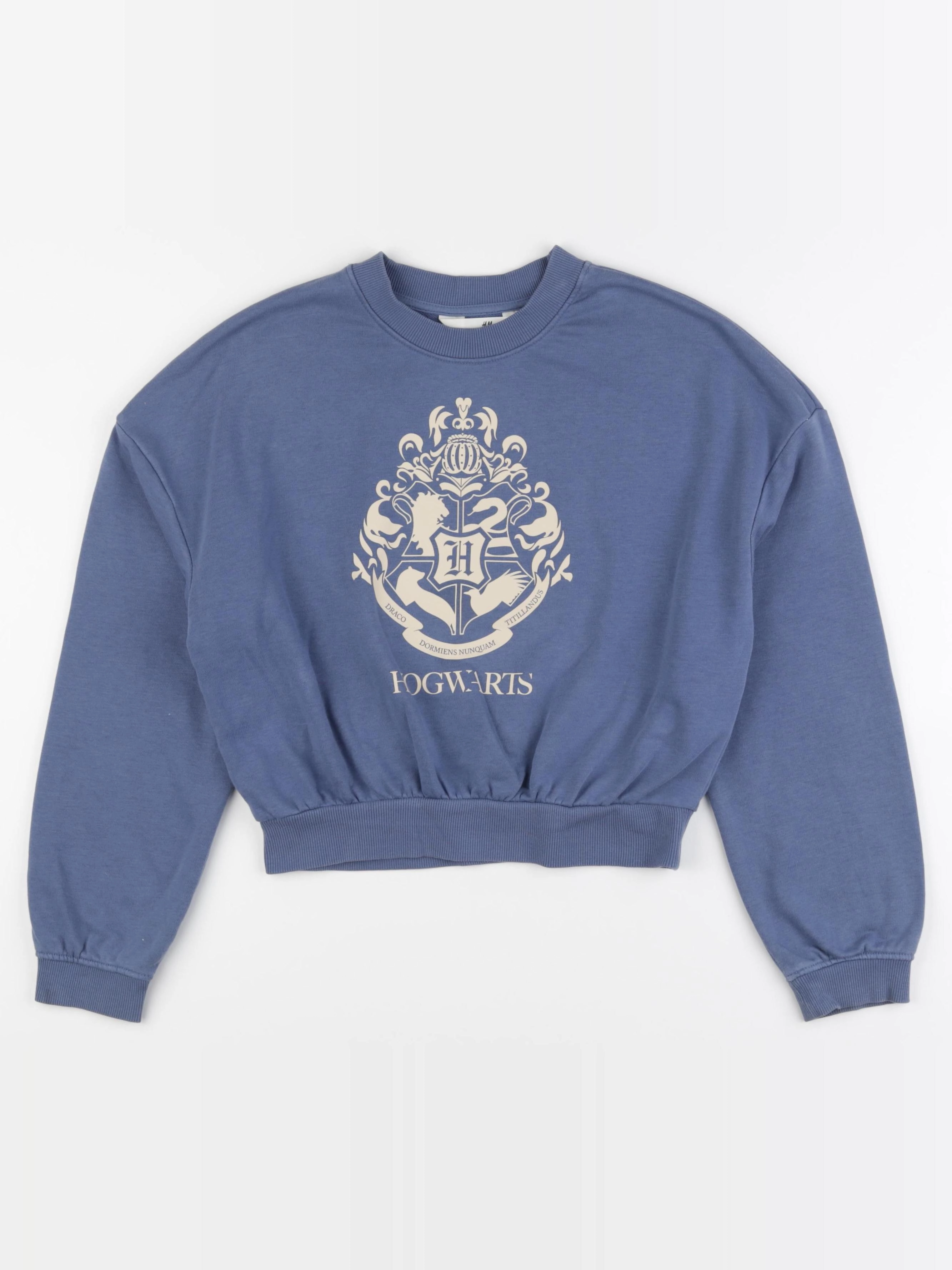 H&M - sweat bleu - 10/12 ans