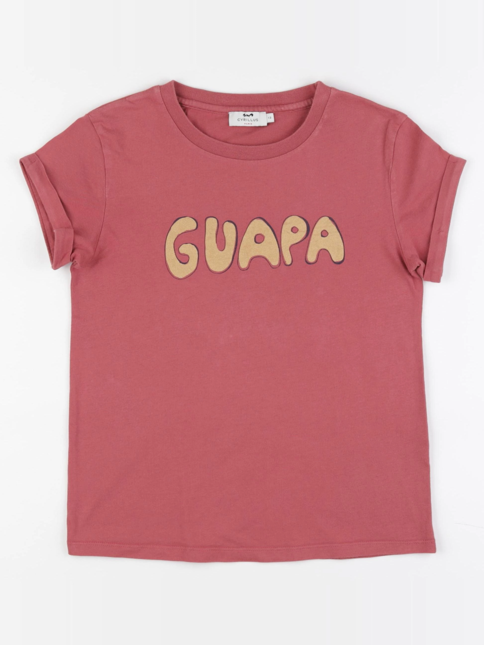 Cyrillus - tee-shirt rose - 12 ans