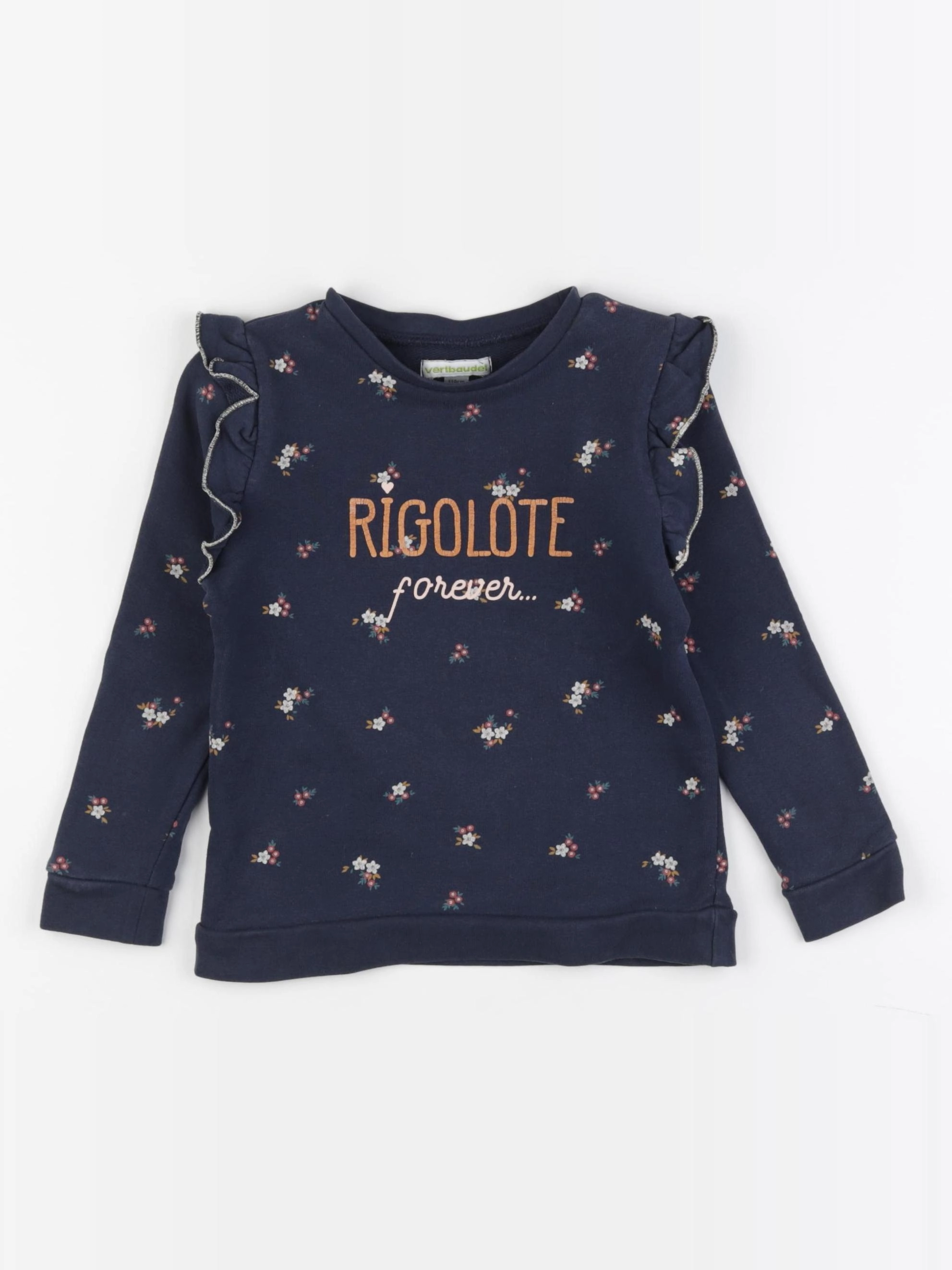 Vertbaudet - sweat bleu - 5 ans
