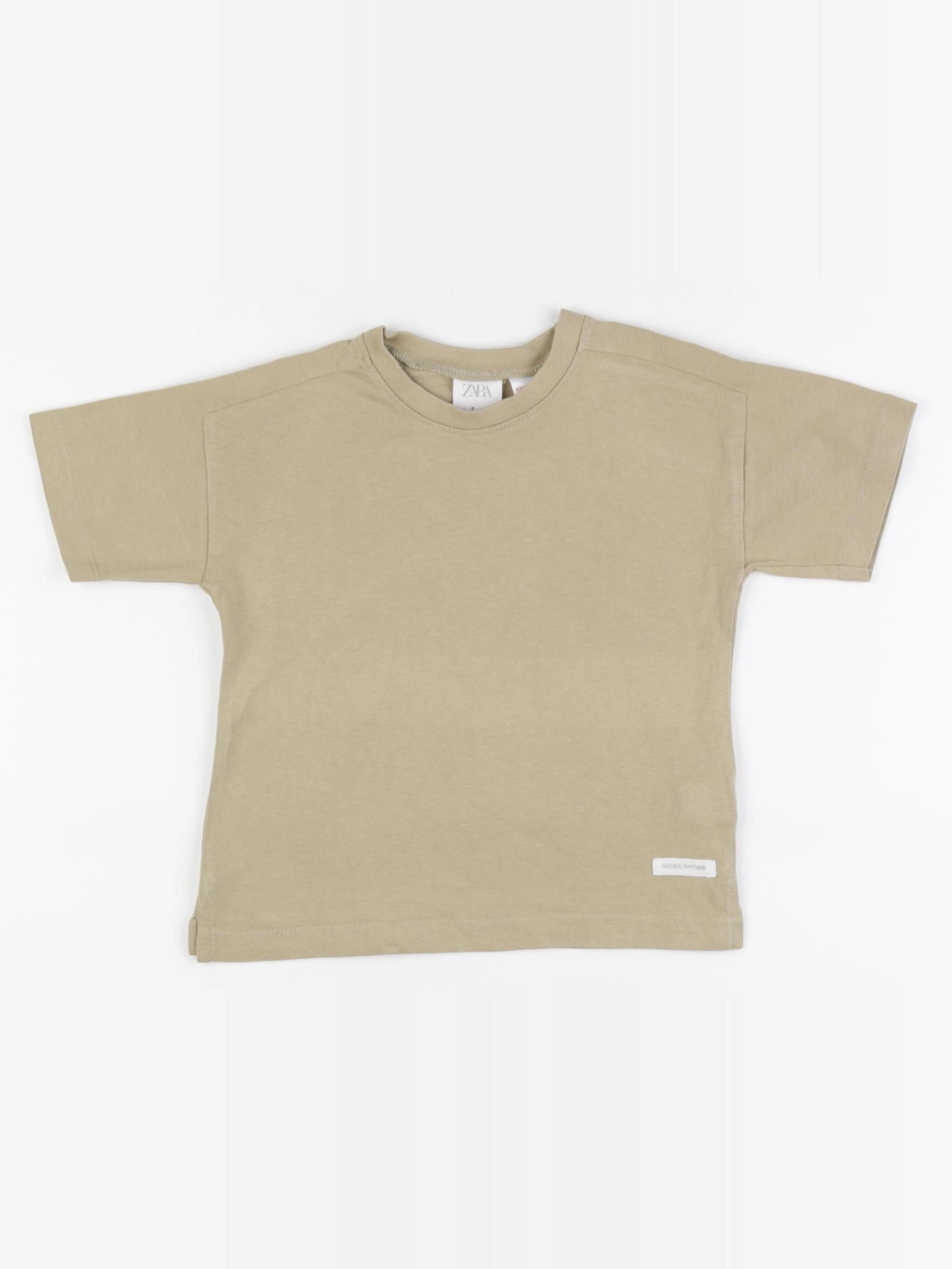 Zara - tee-shirt beige - 2 ans