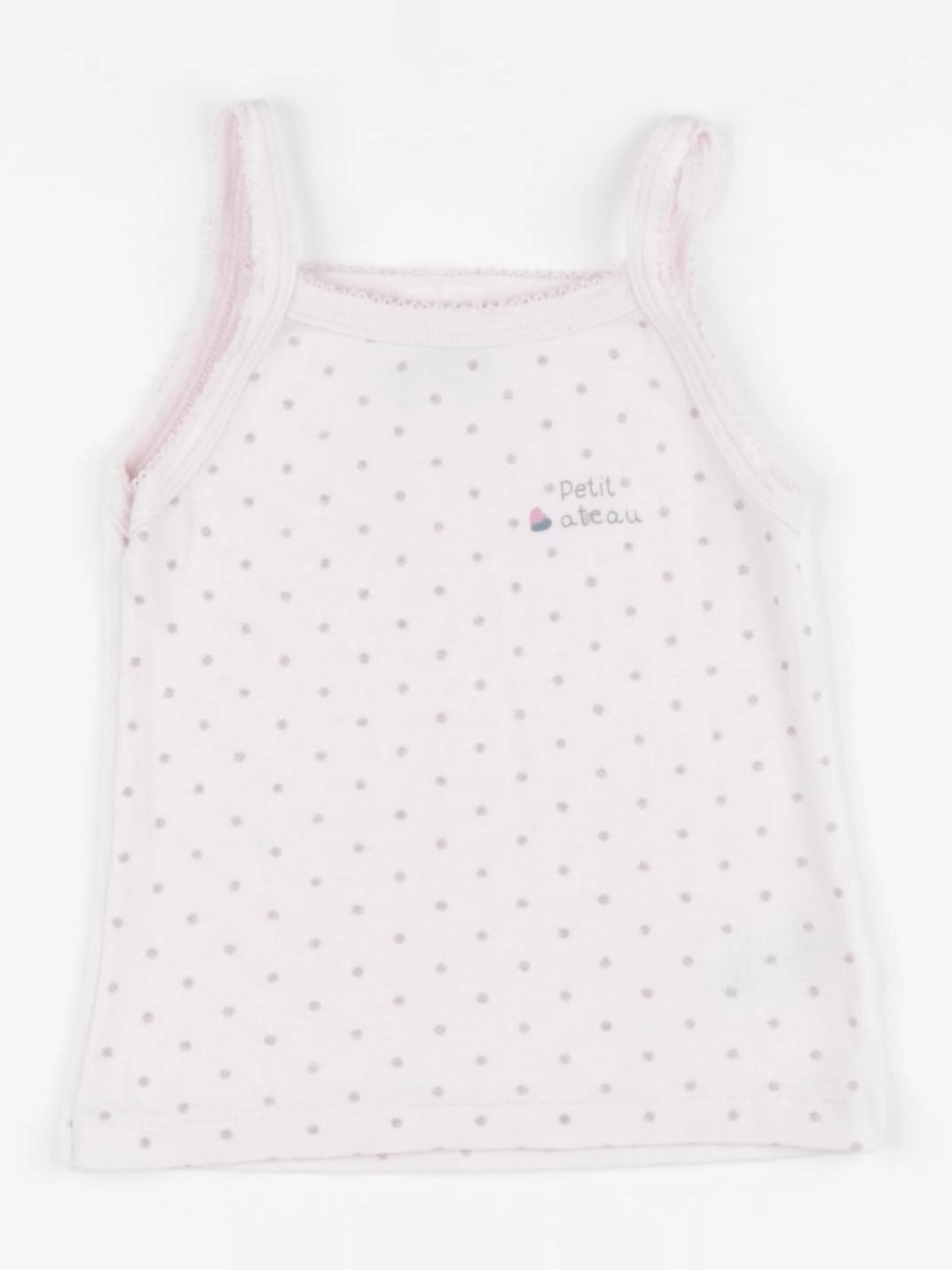 Petit Bateau - maillot de corps rose - 2 ans