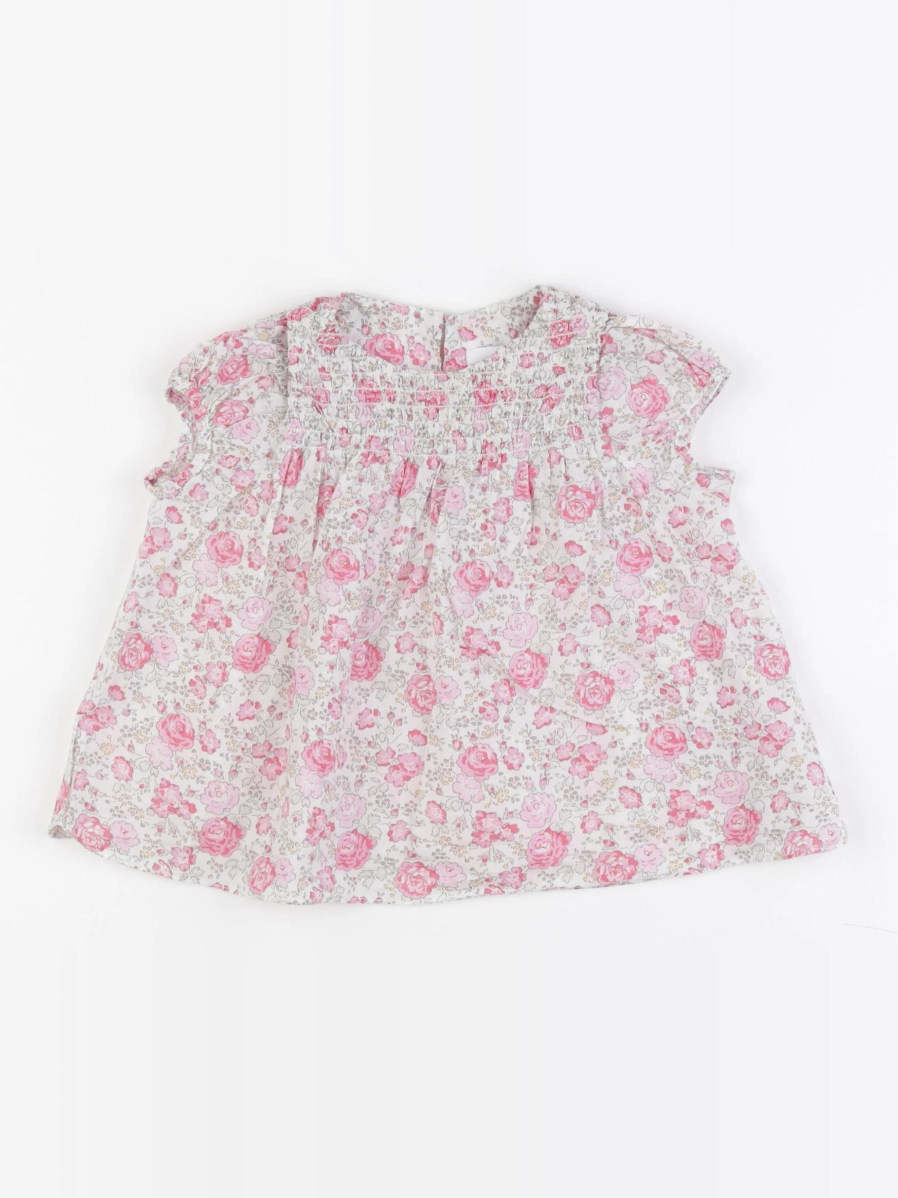 Jacadi - blouse liberty rose - 12 mois