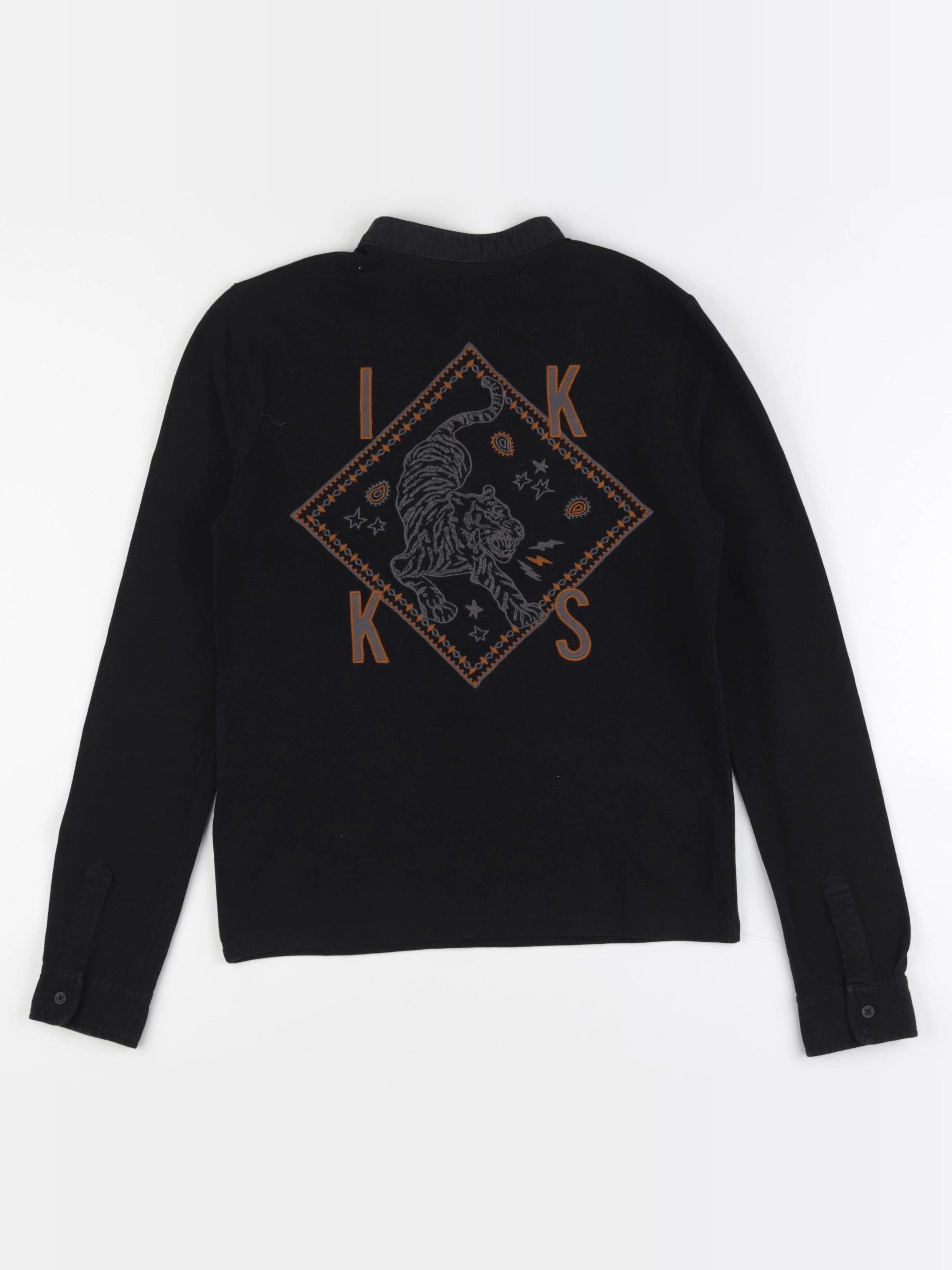 IKKS - polo imprimé au dos noir - 12 ans