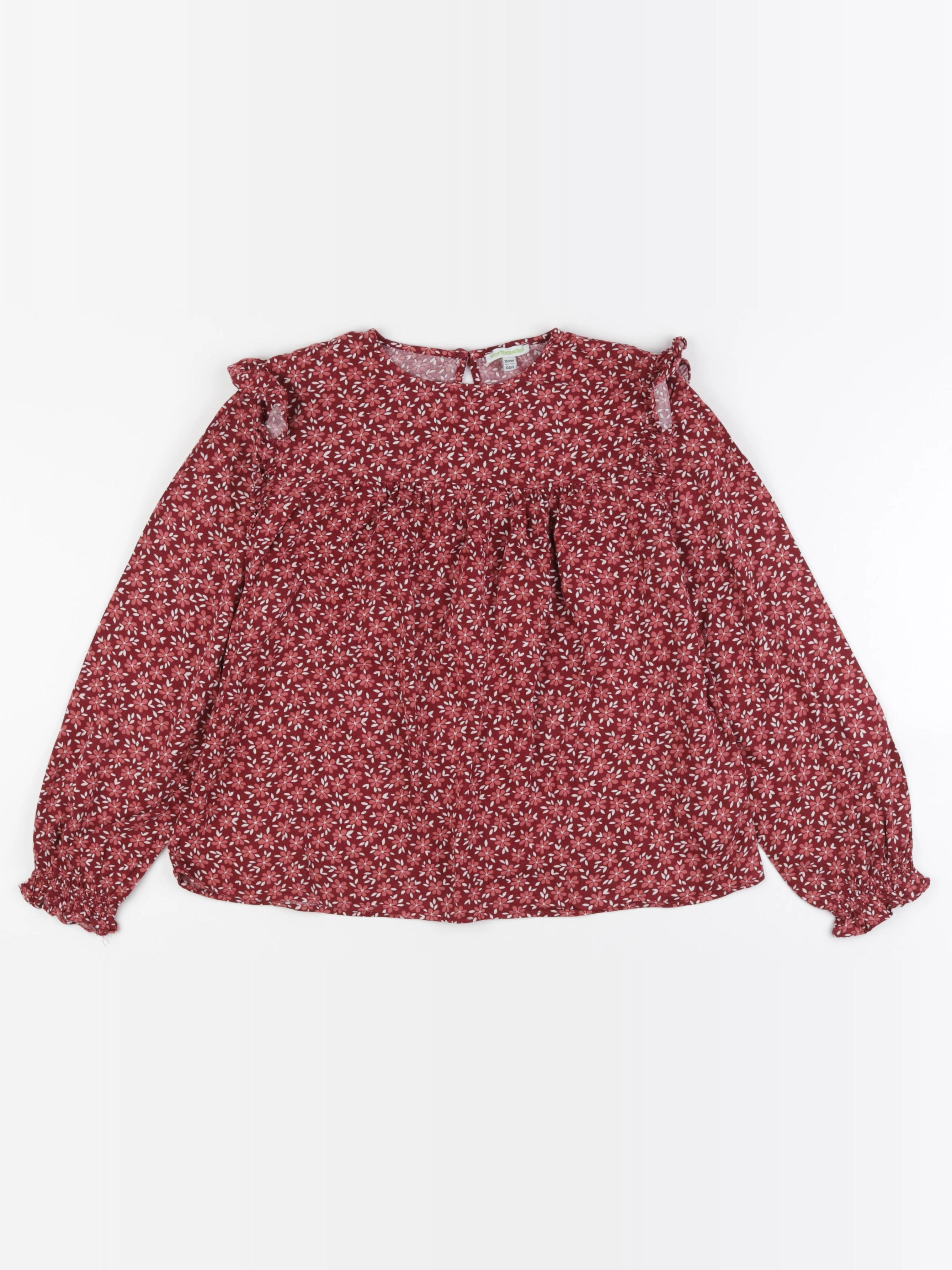 Vertbaudet - blouse rouge - 12 ans