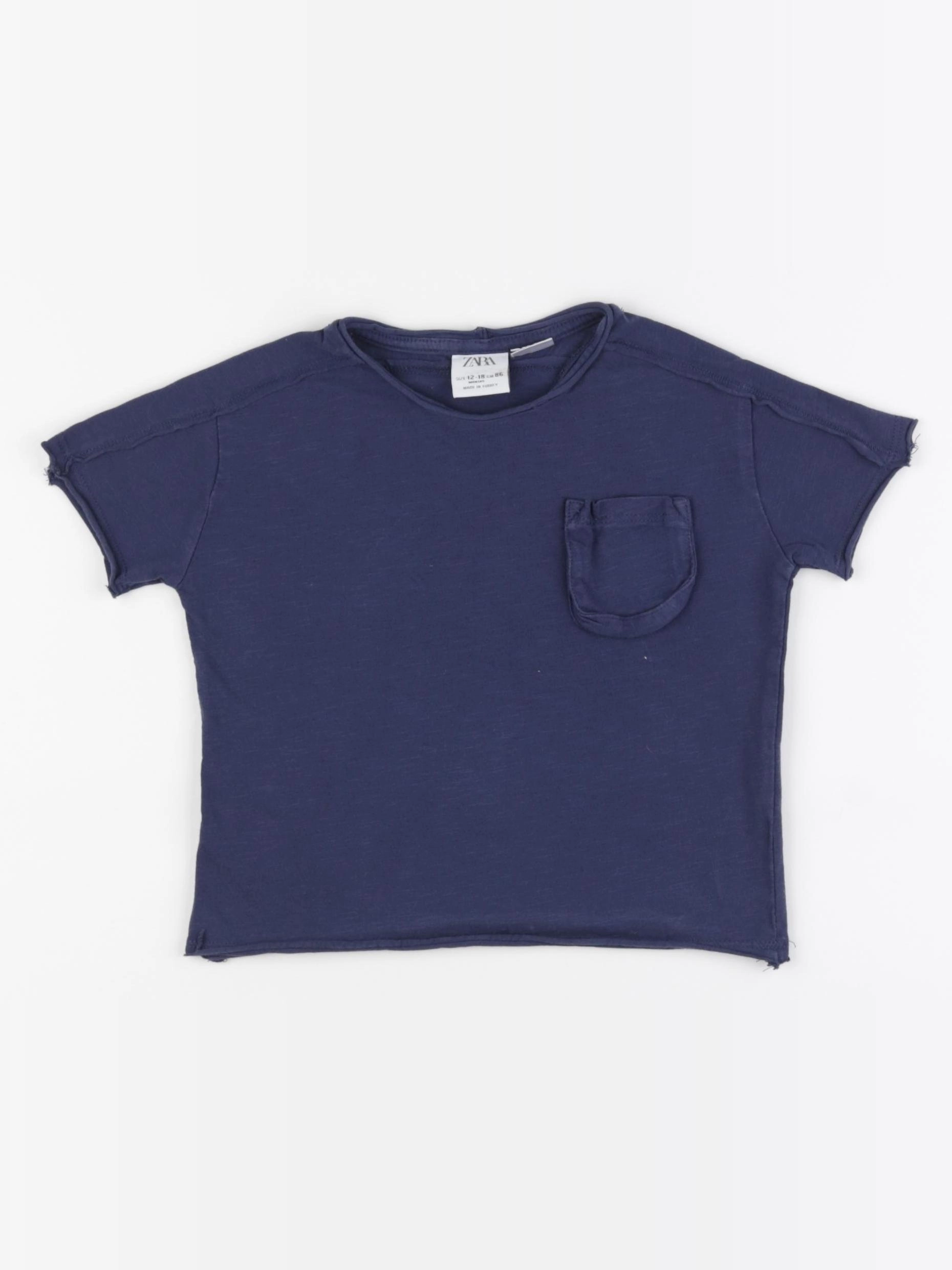 H&M - tee-shirt bleu - 4/6 ans