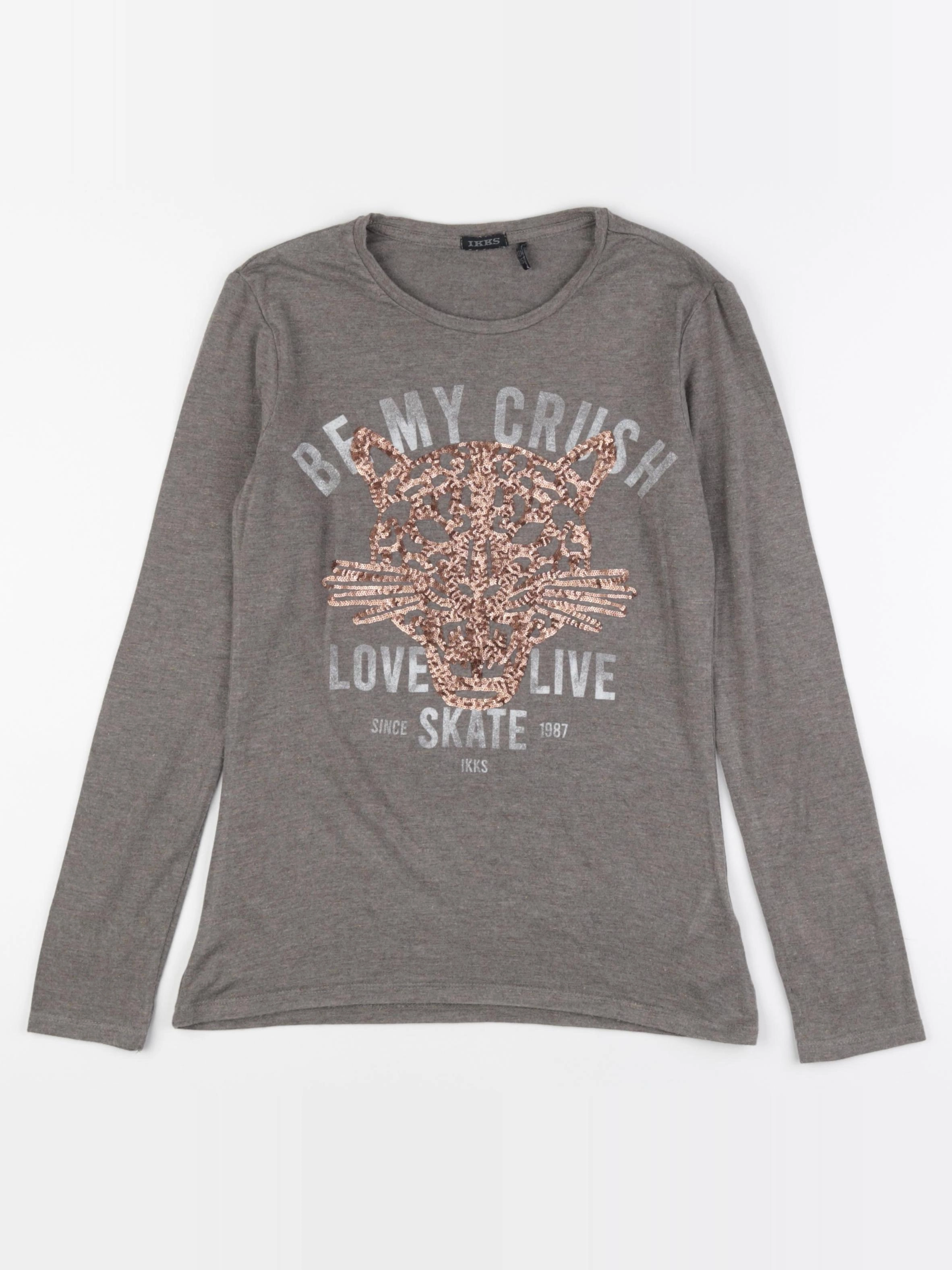 IKKS - tee-shirt gris - 12 ans