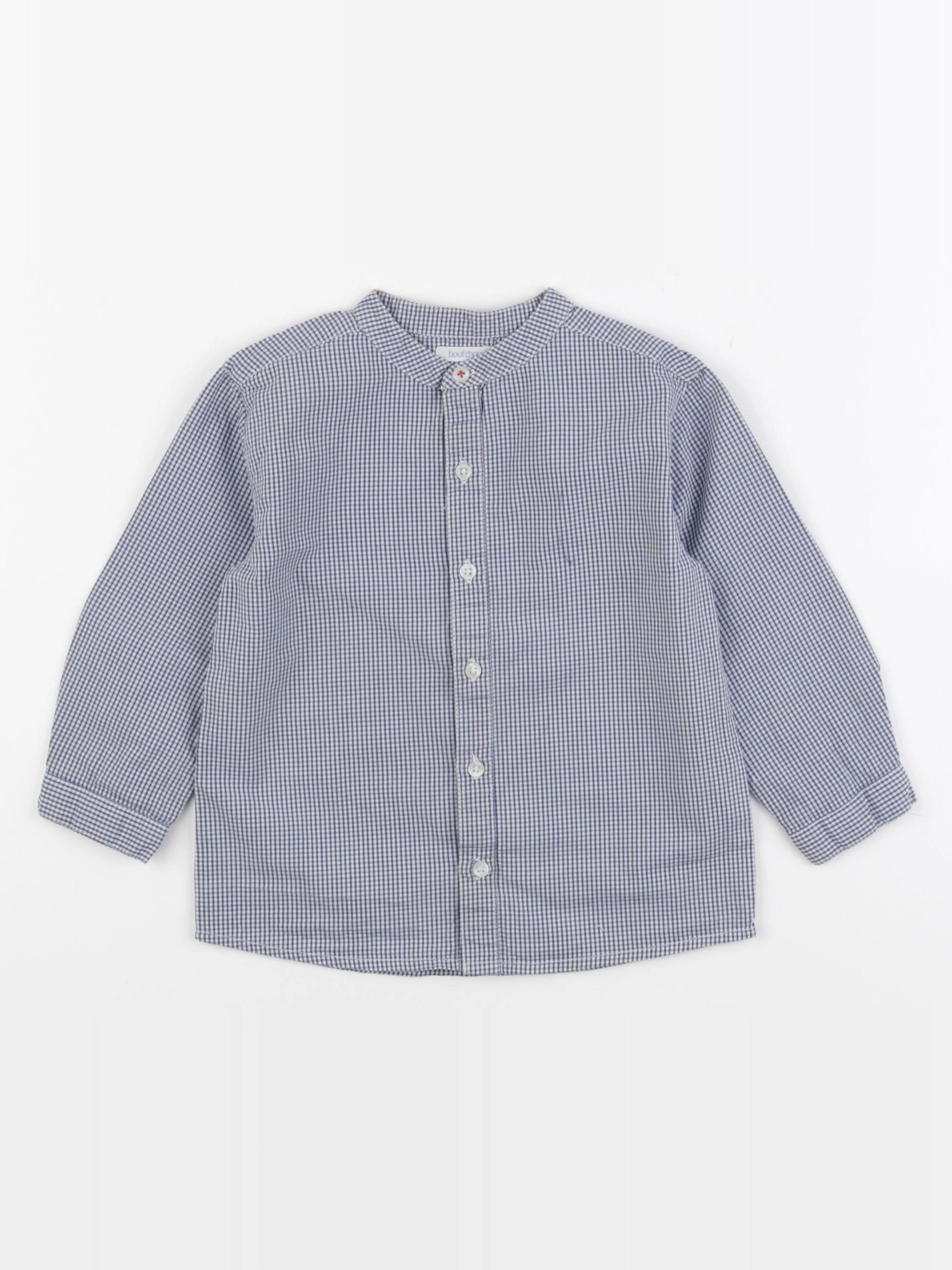 Boutchou - chemise bleu, blanc - 24 mois