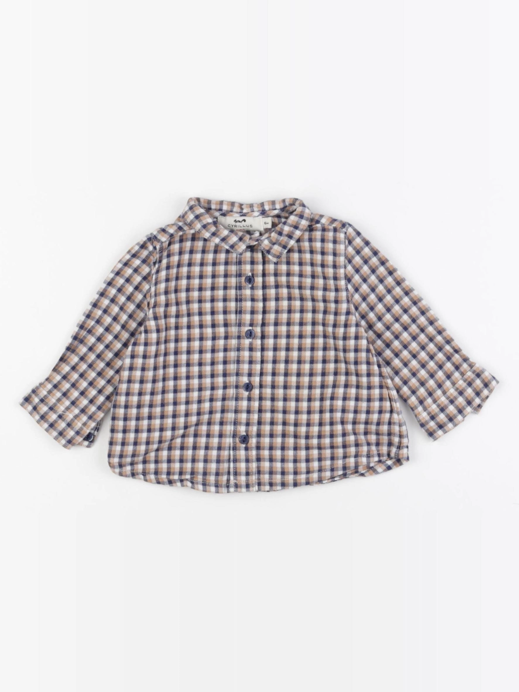 Cyrillus - chemise multicolore - 6 mois