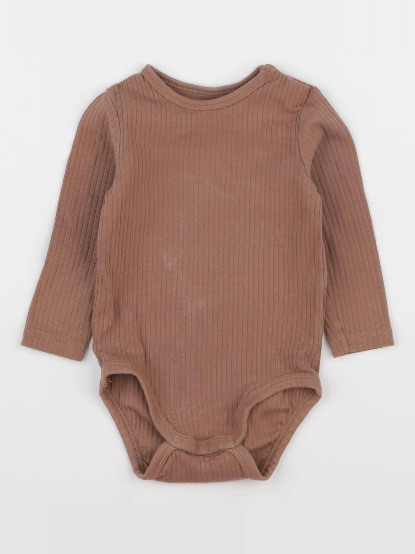 H&M - body marron - 4/6 mois