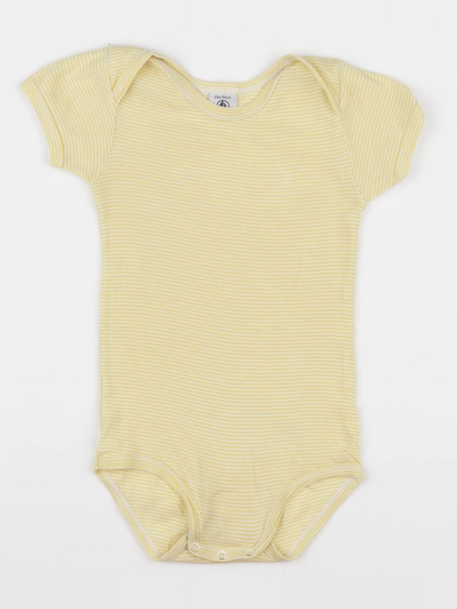 Petit Bateau - body jaune - 24 mois