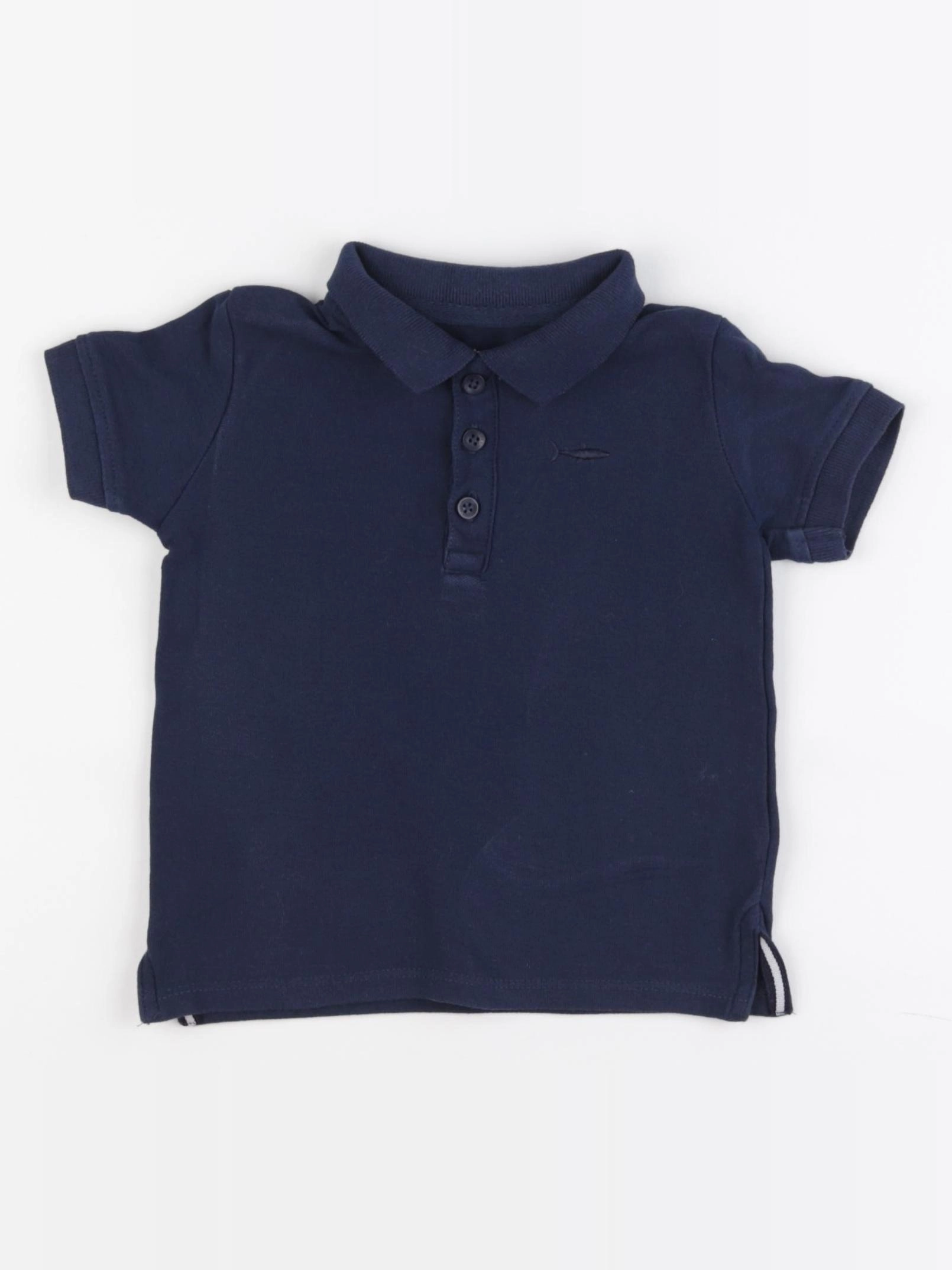 Vertbaudet - polo bleu - 2 ans