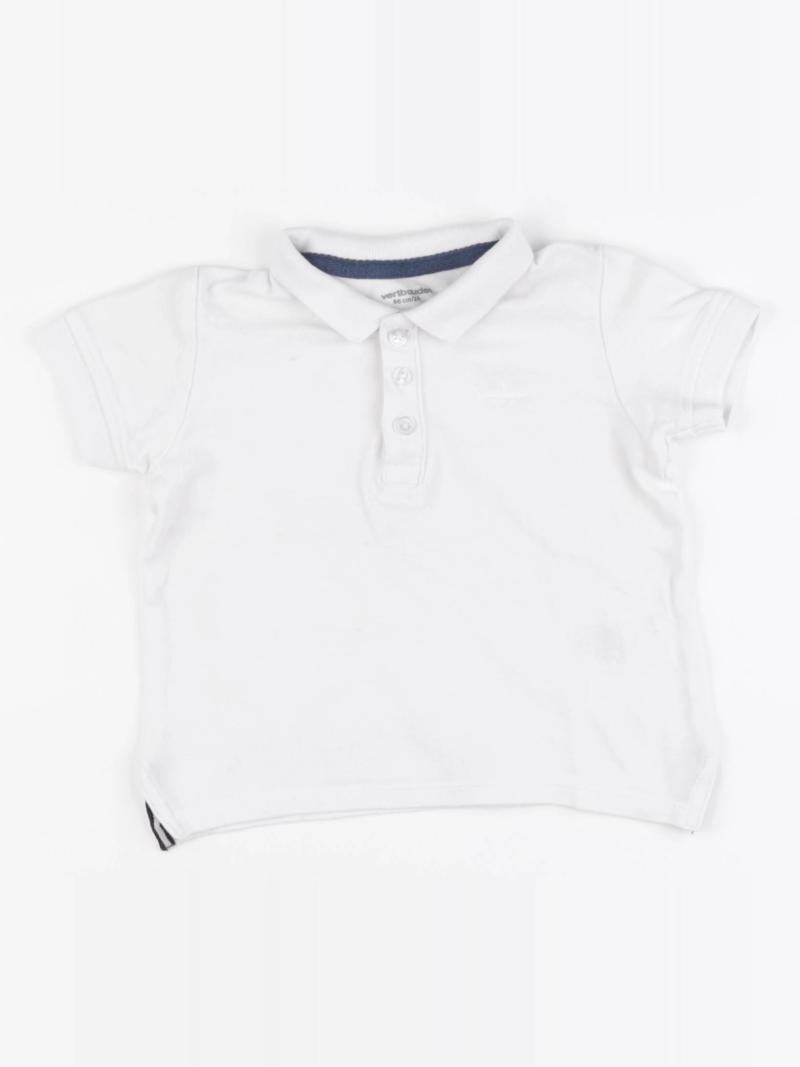 Vertbaudet - polo blanc - 2 ans