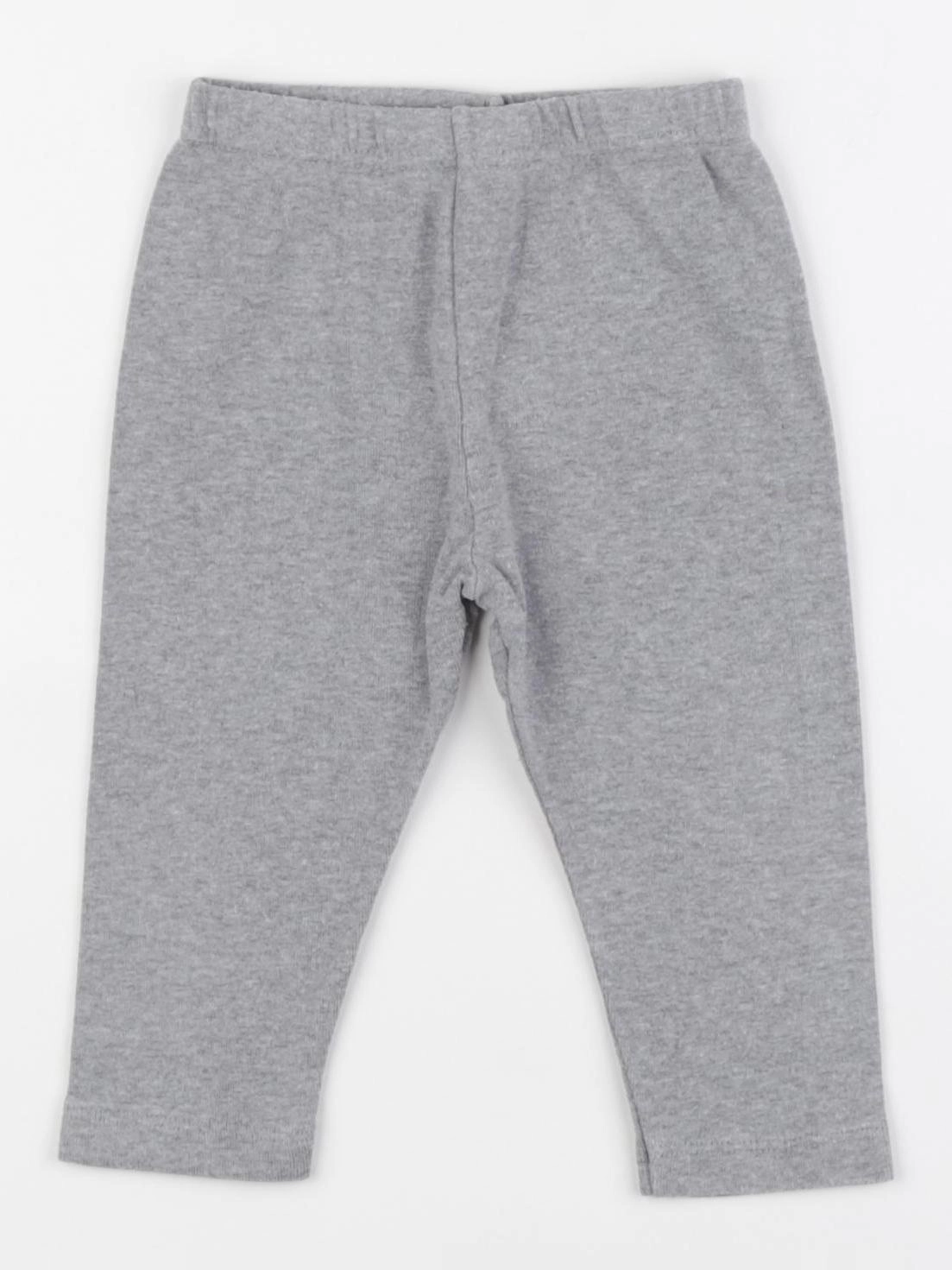 Petit Bateau - legging gris - 12 mois