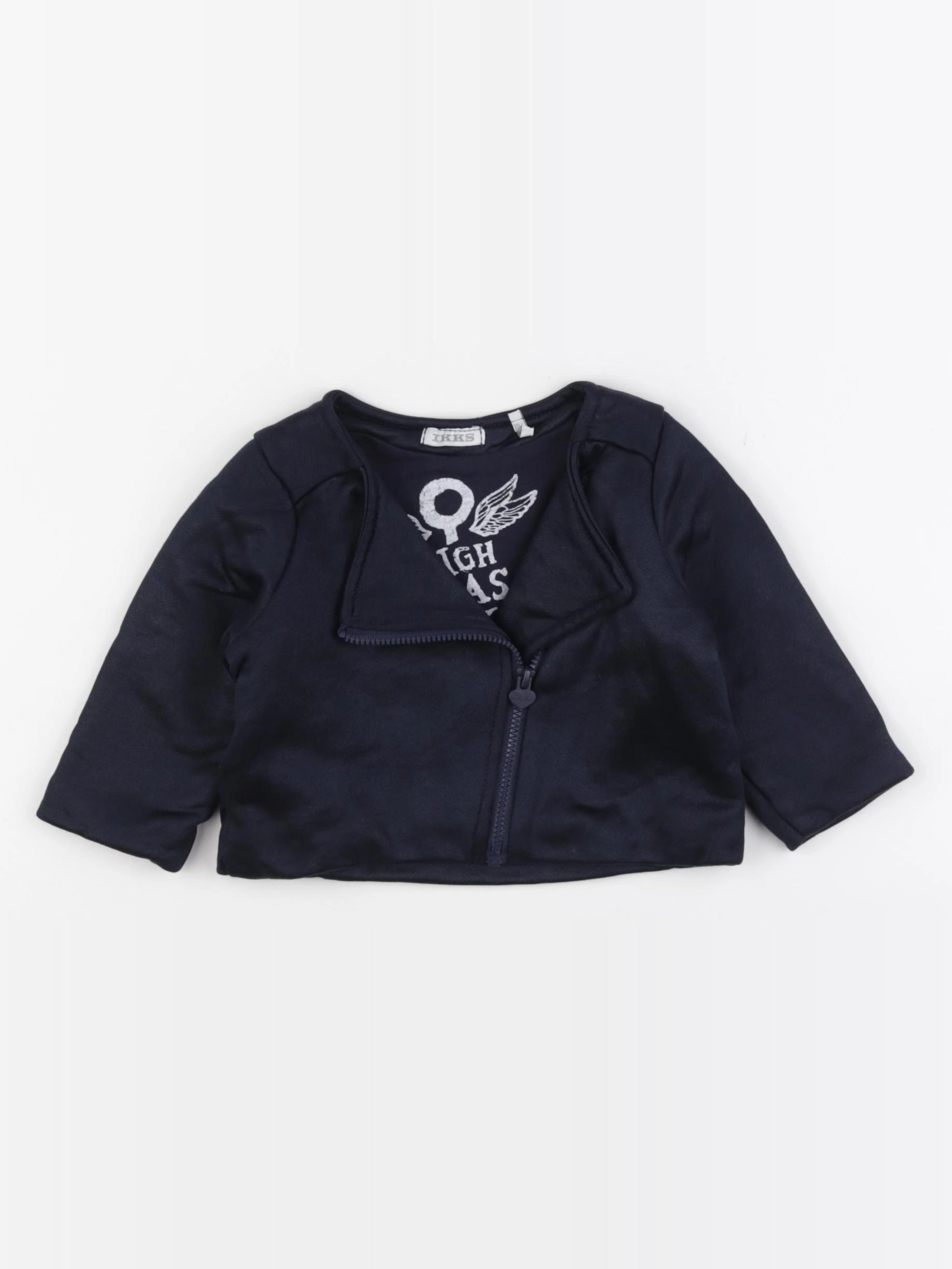 IKKS - veste bleu - 12 mois