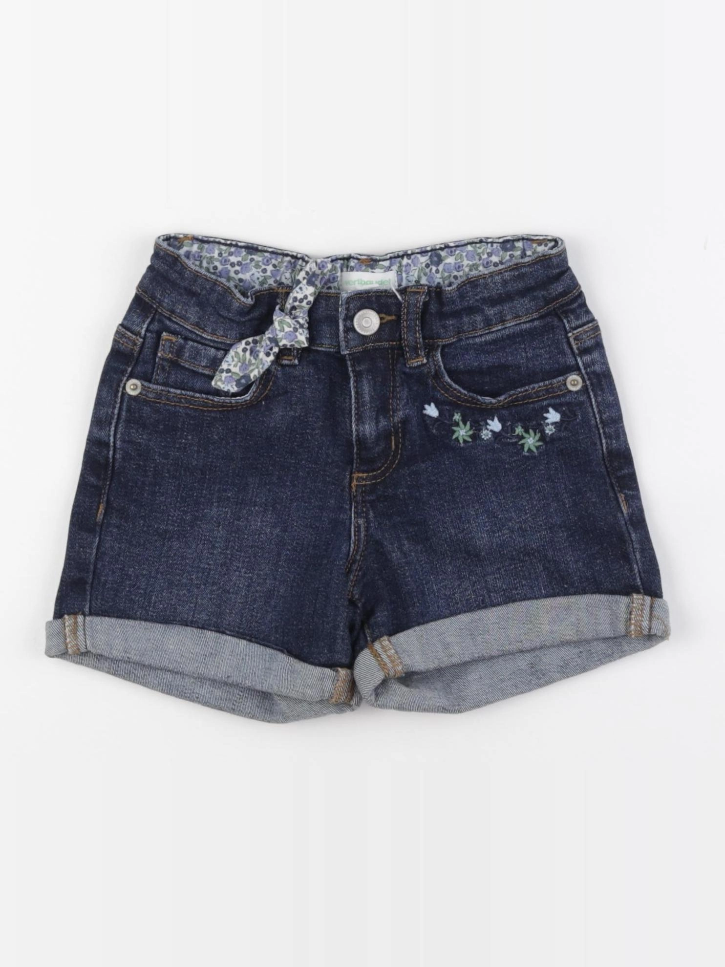 Vertbaudet - short bleu - 6 ans