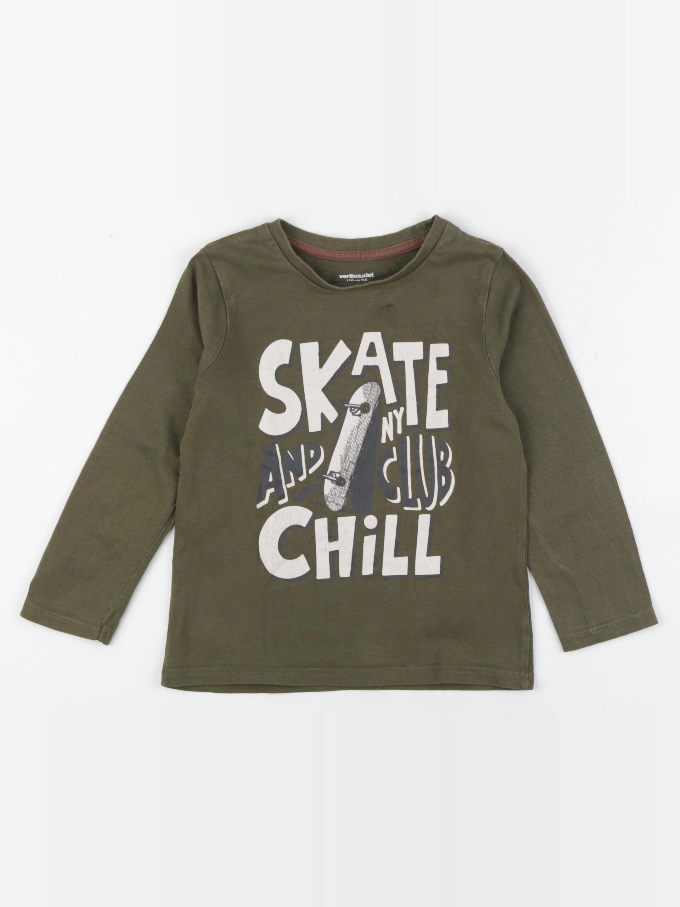 Vertbaudet - tee-shirt vert - 5 ans
