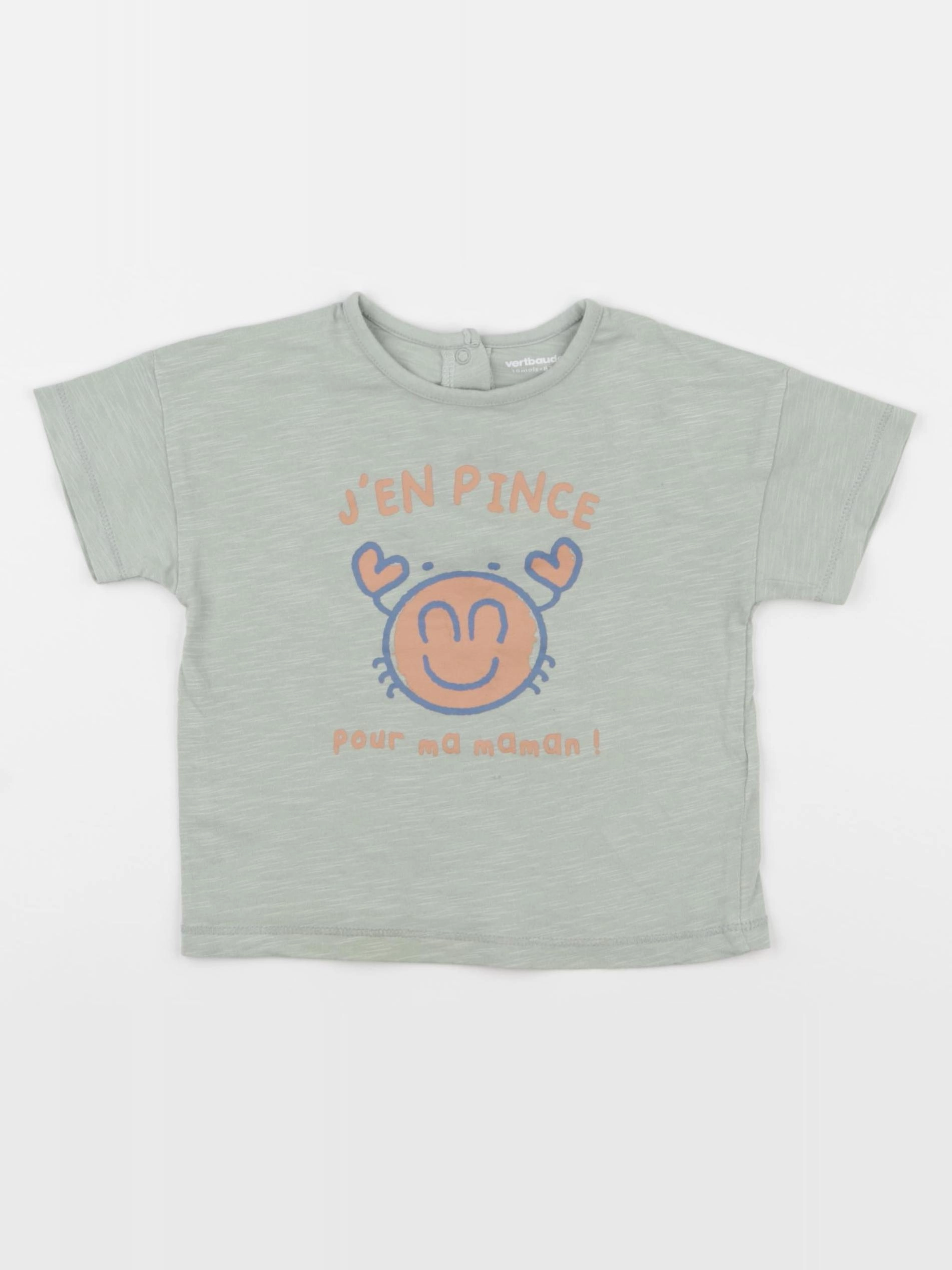 Vertbaudet - tee-shirt vert - 18 mois