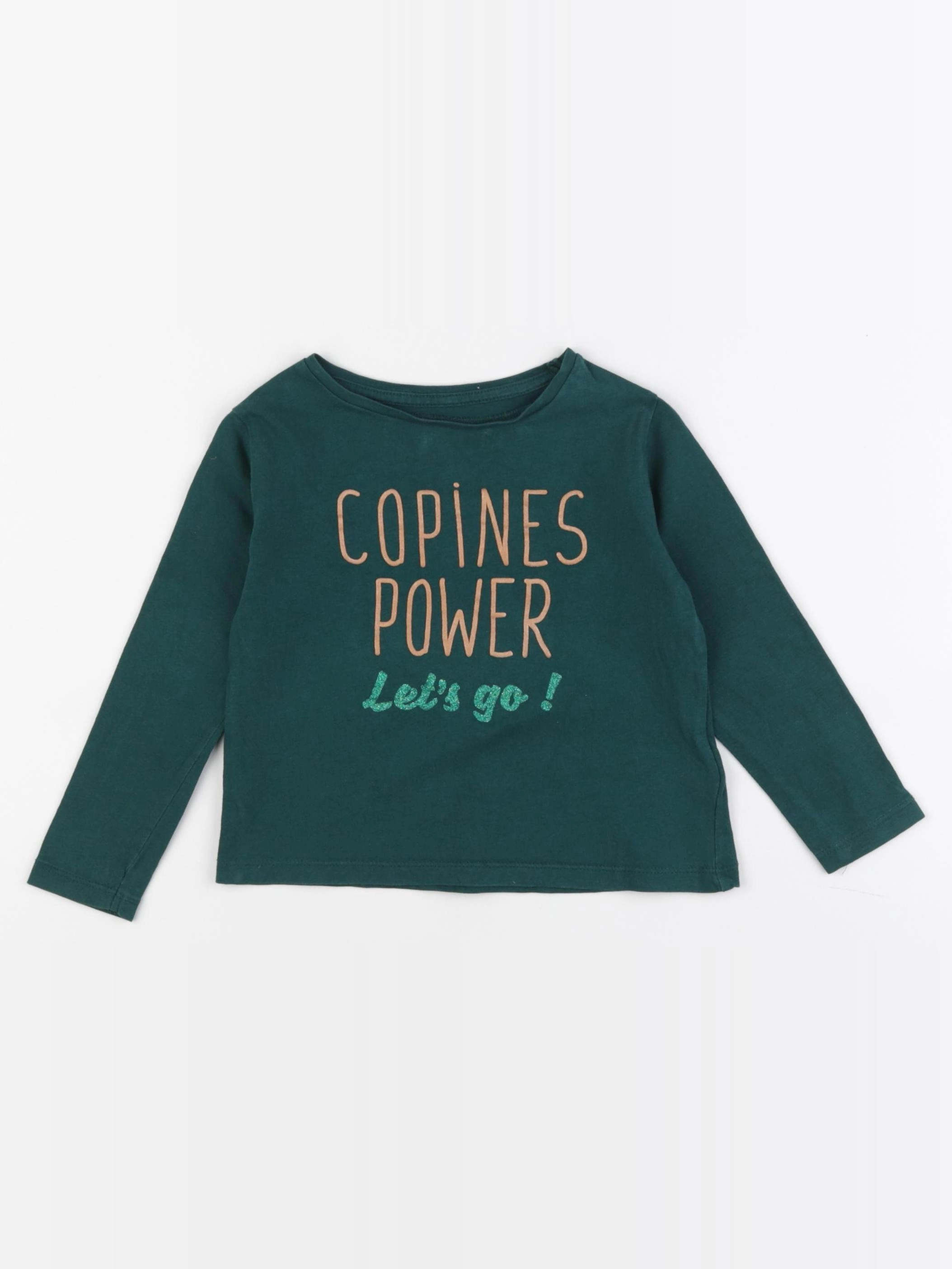 Vertbaudet - tee-shirt vert - 3 ans