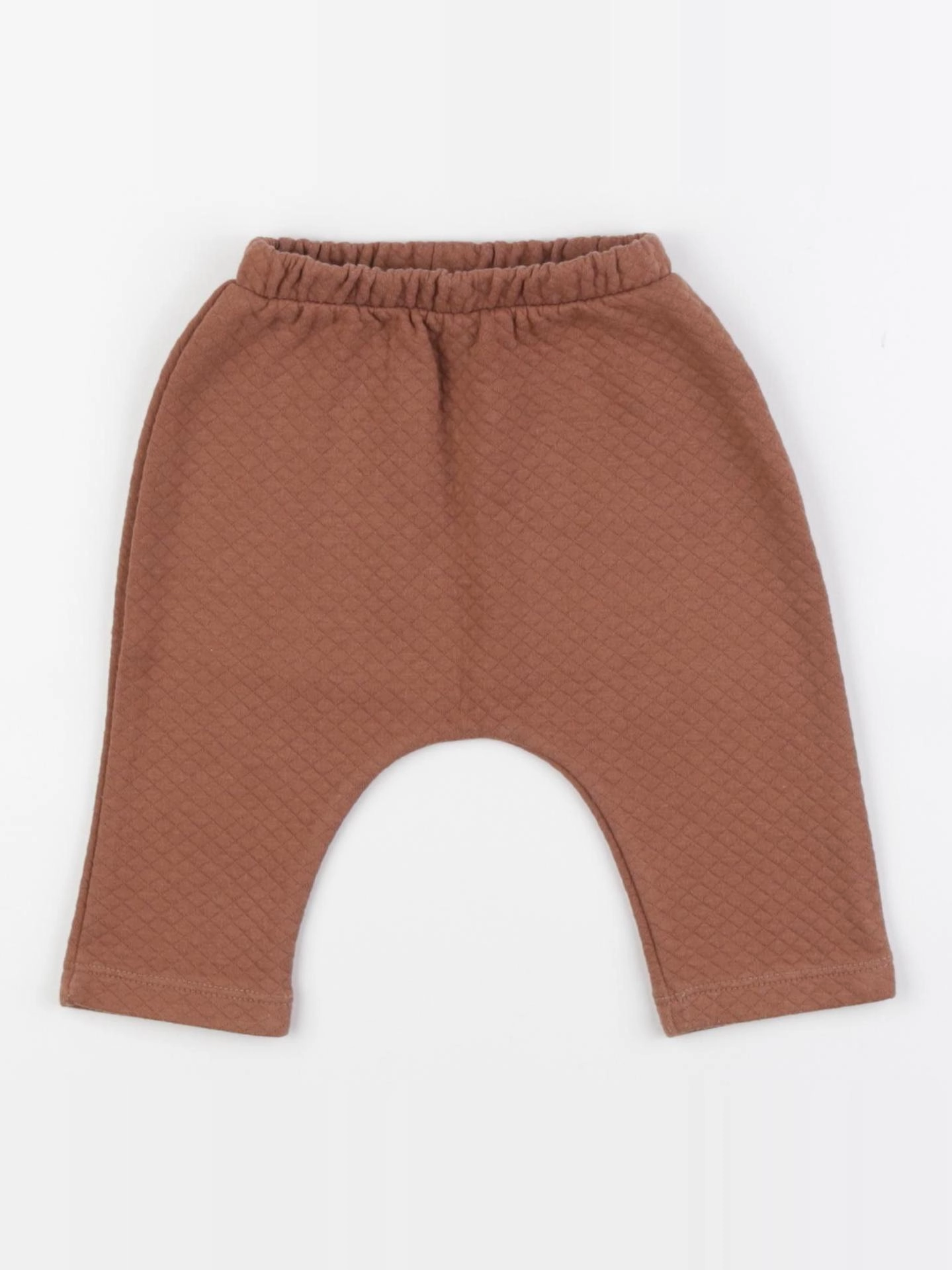 Vertbaudet - sarouel marron - 6 mois
