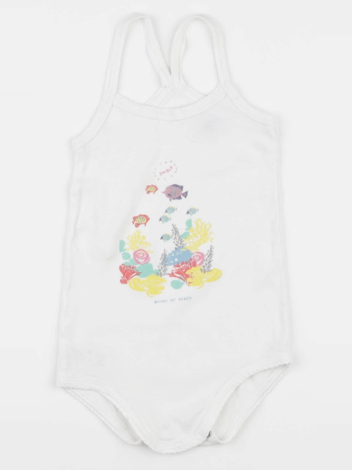 Petit Bateau - body blanc - 24 mois