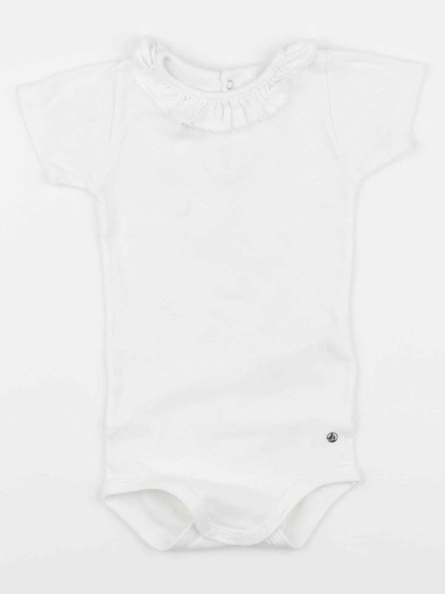 Petit Bateau - body à col blanc - 18 mois