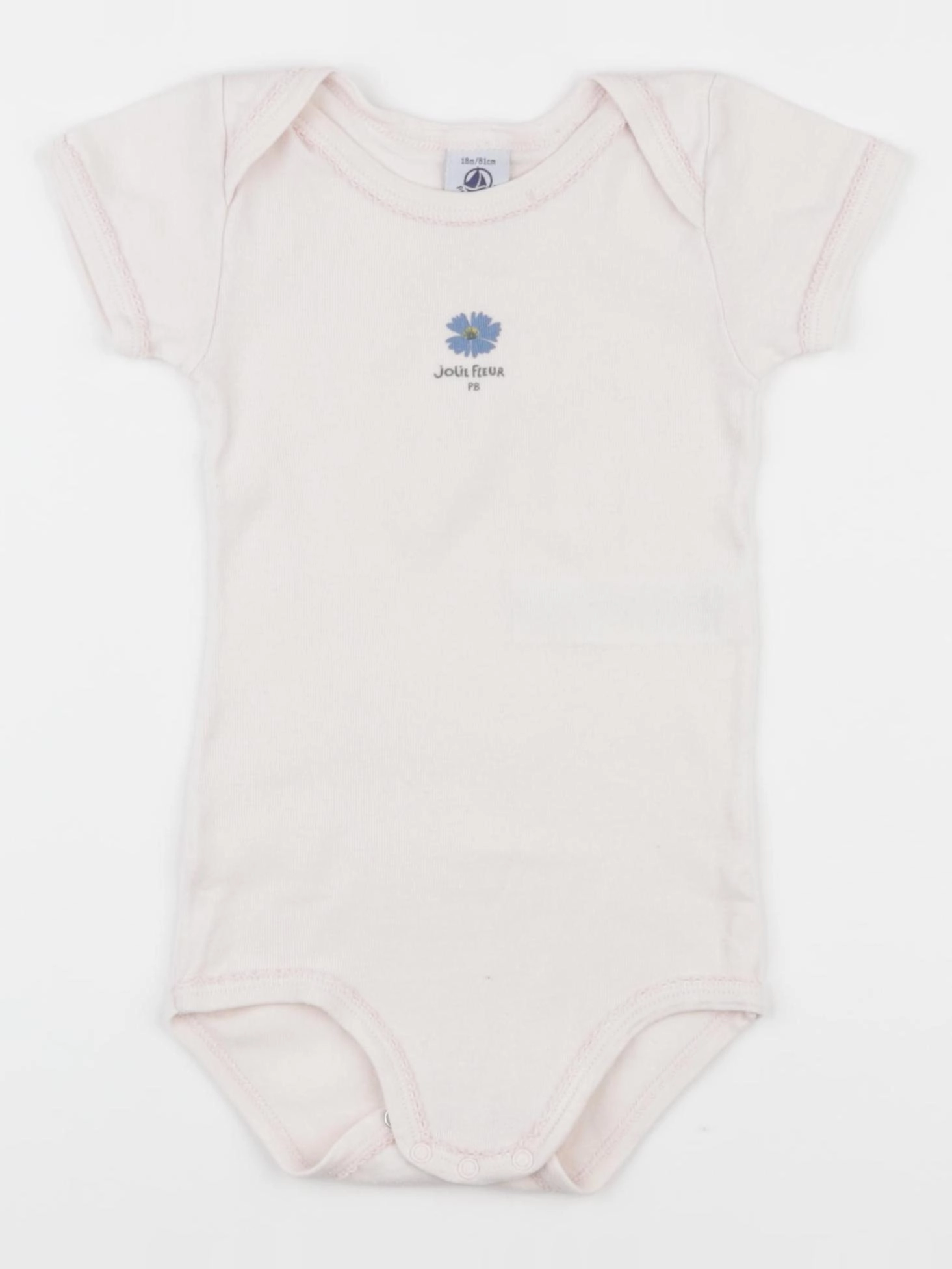 Petit Bateau - body rose - 18 mois