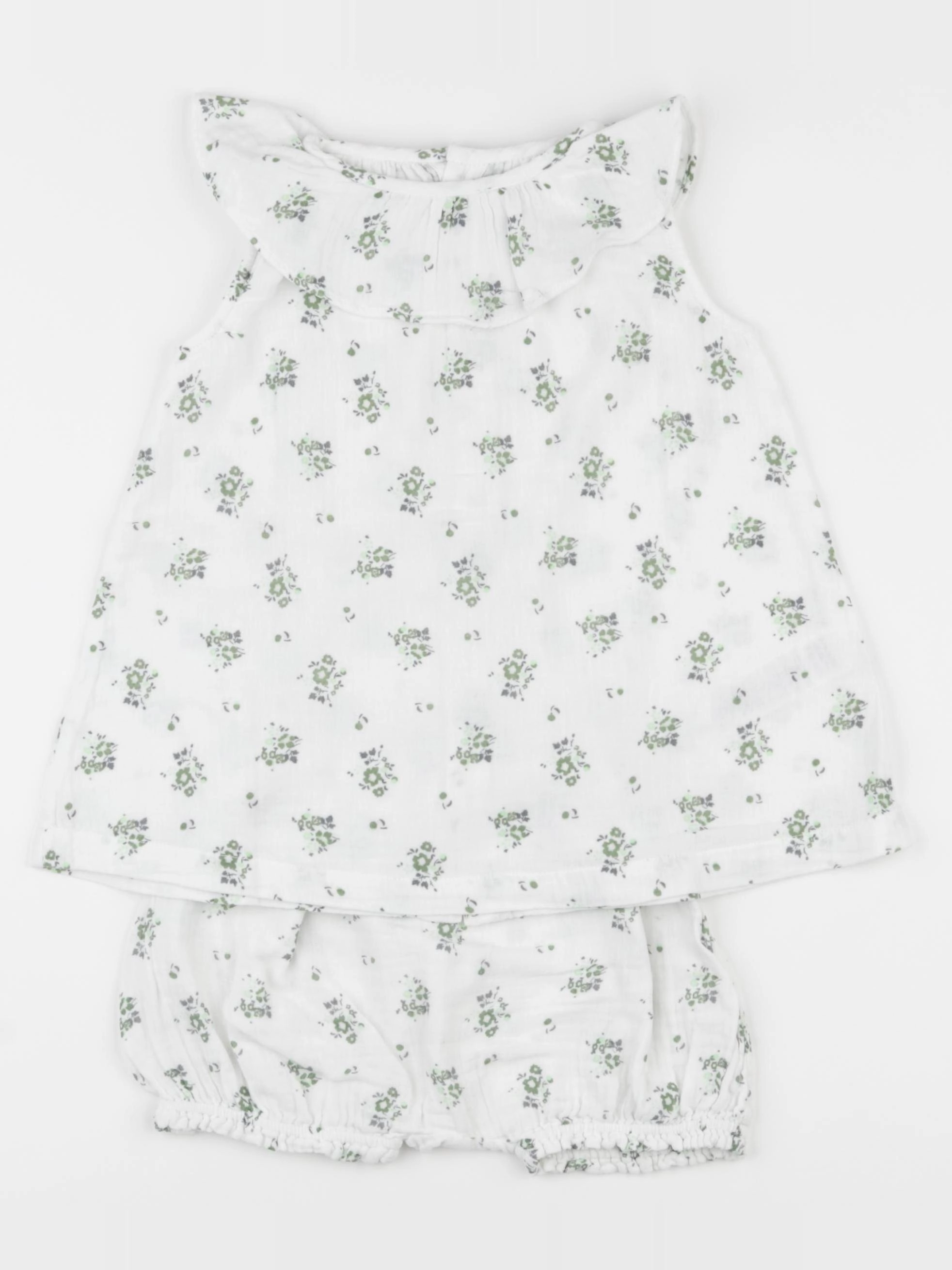Petit Bateau - robe blanc - 18 mois