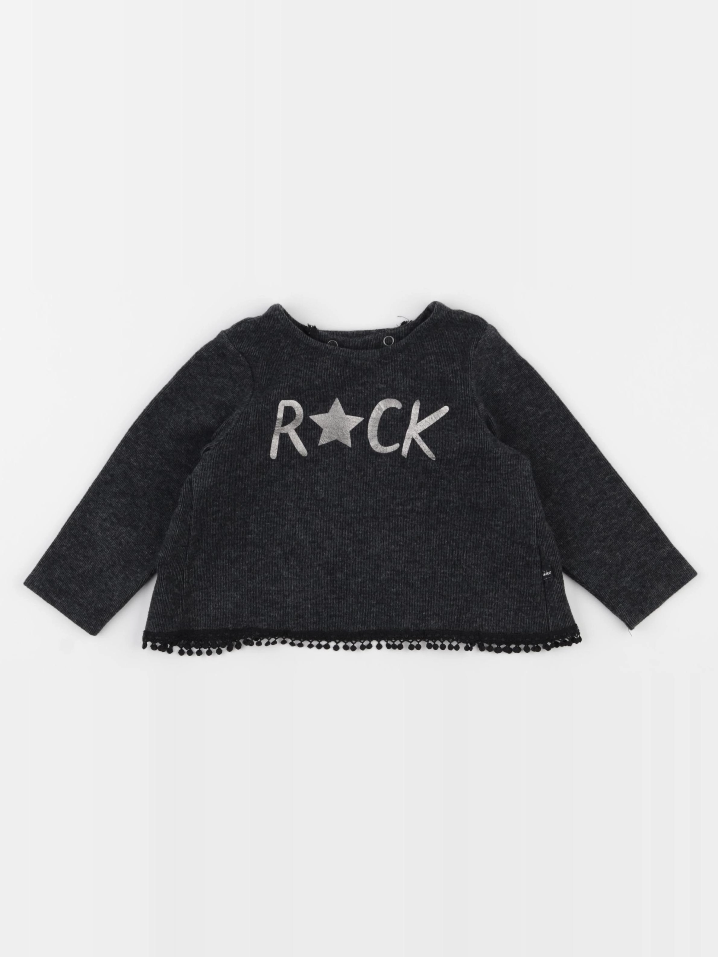 IKKS - sweat noir - 18 mois