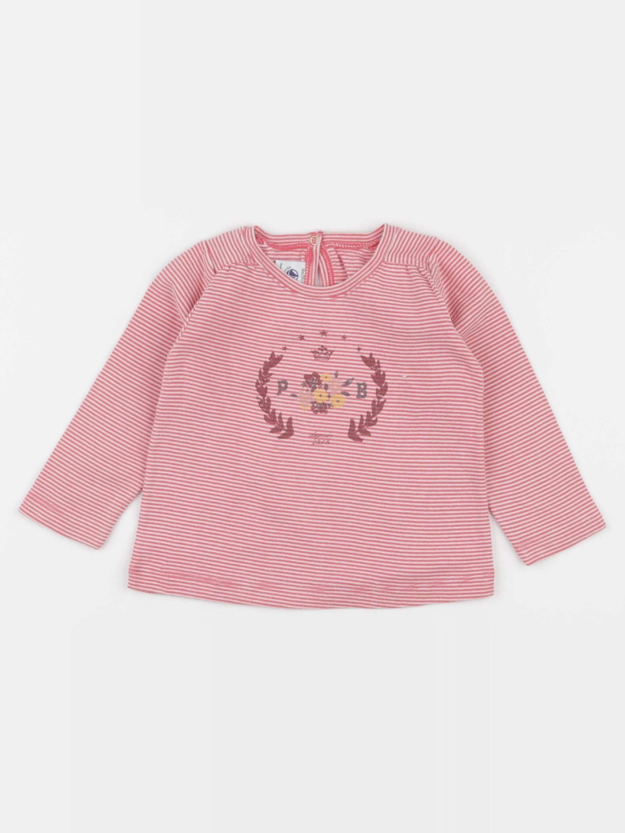 Petit Bateau - tee-shirt rose - 18 mois