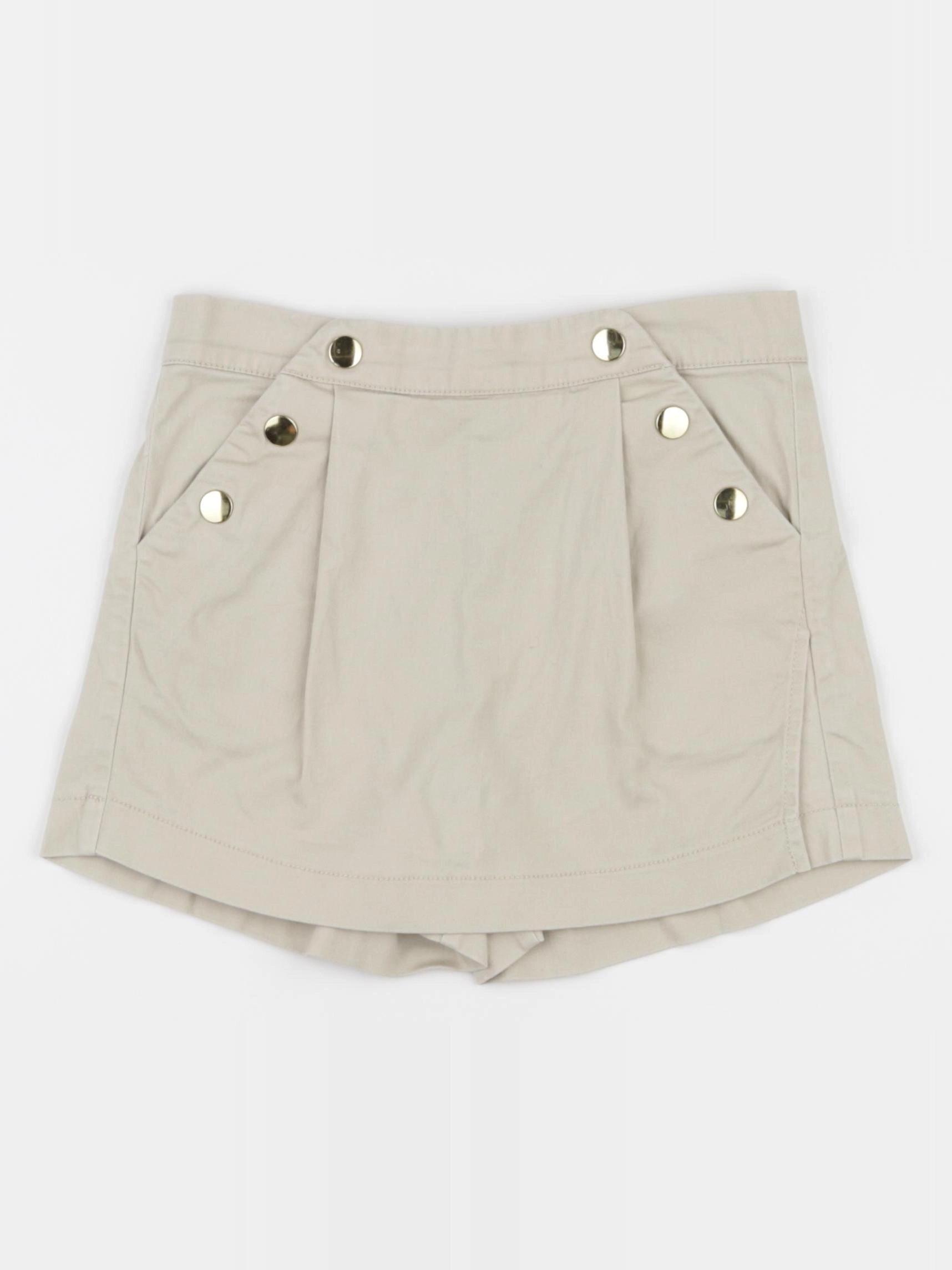 Cyrillus - jupe short beige - 8 ans