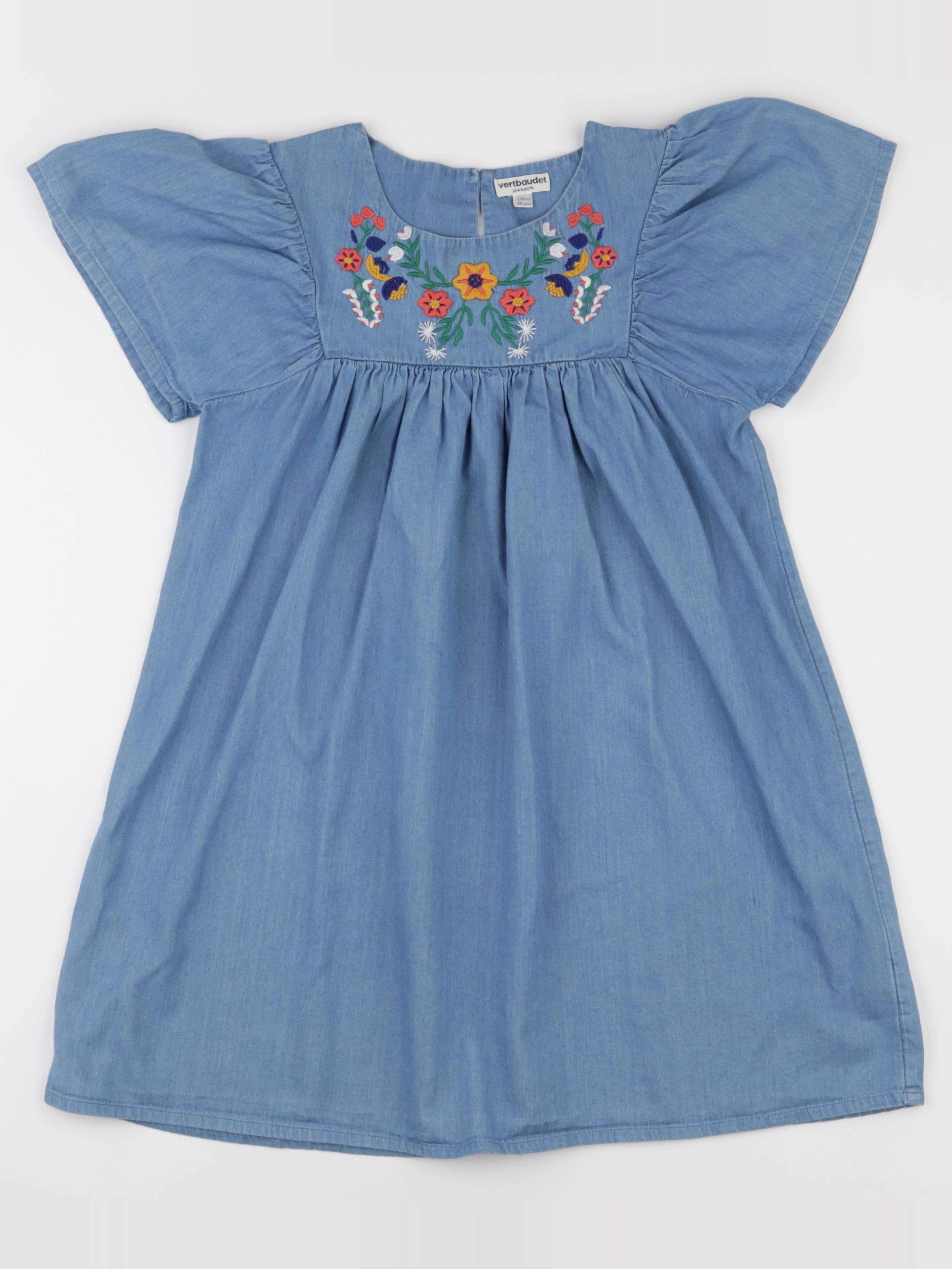 Vertbaudet - robe bleu - 10 ans
