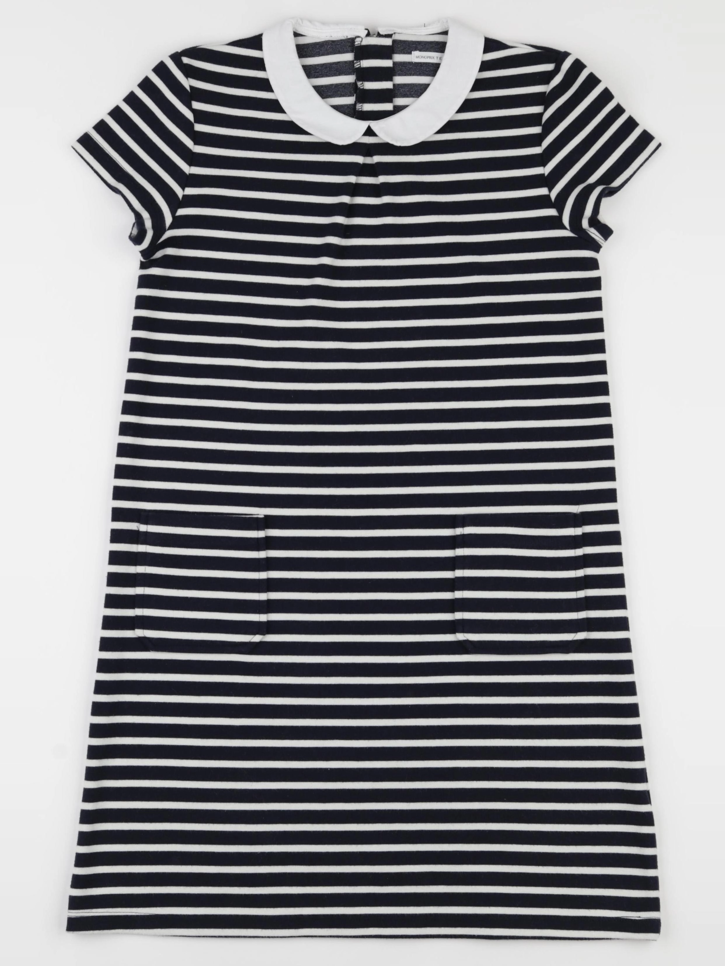 Monoprix - robe blanc, bleu - 14 ans