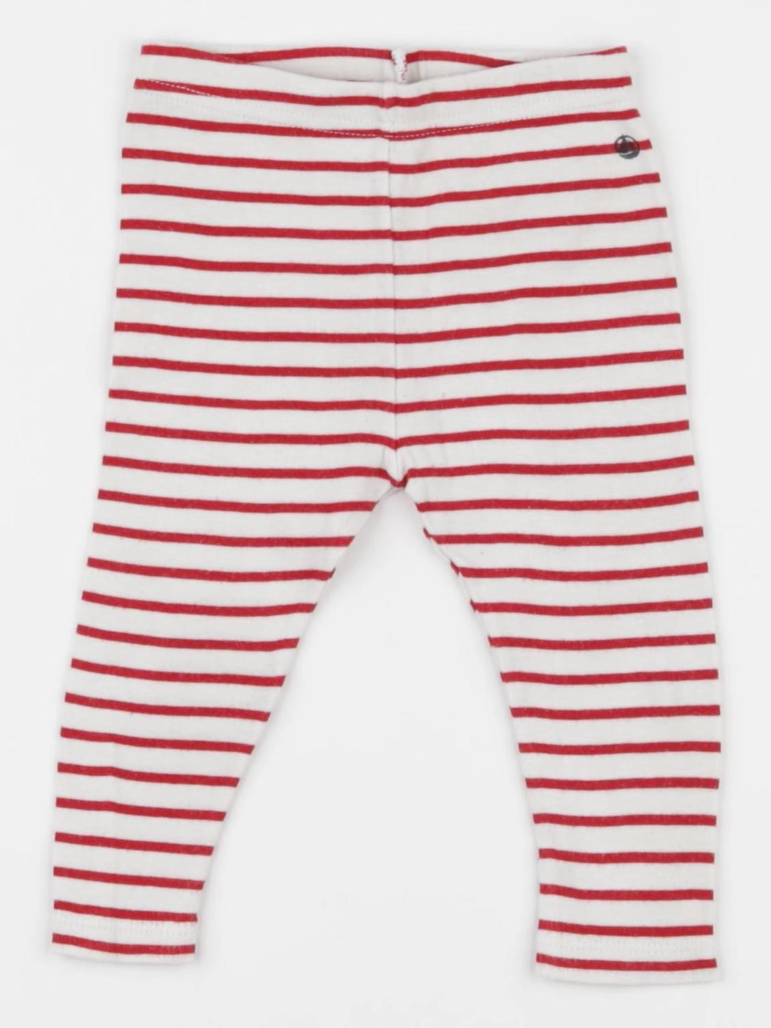 Petit Bateau - legging blanc, rouge - 6 mois