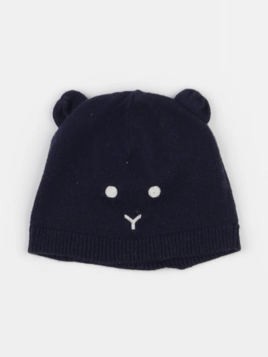 Petit Bateau - bonnet bleu - 3/6 mois
