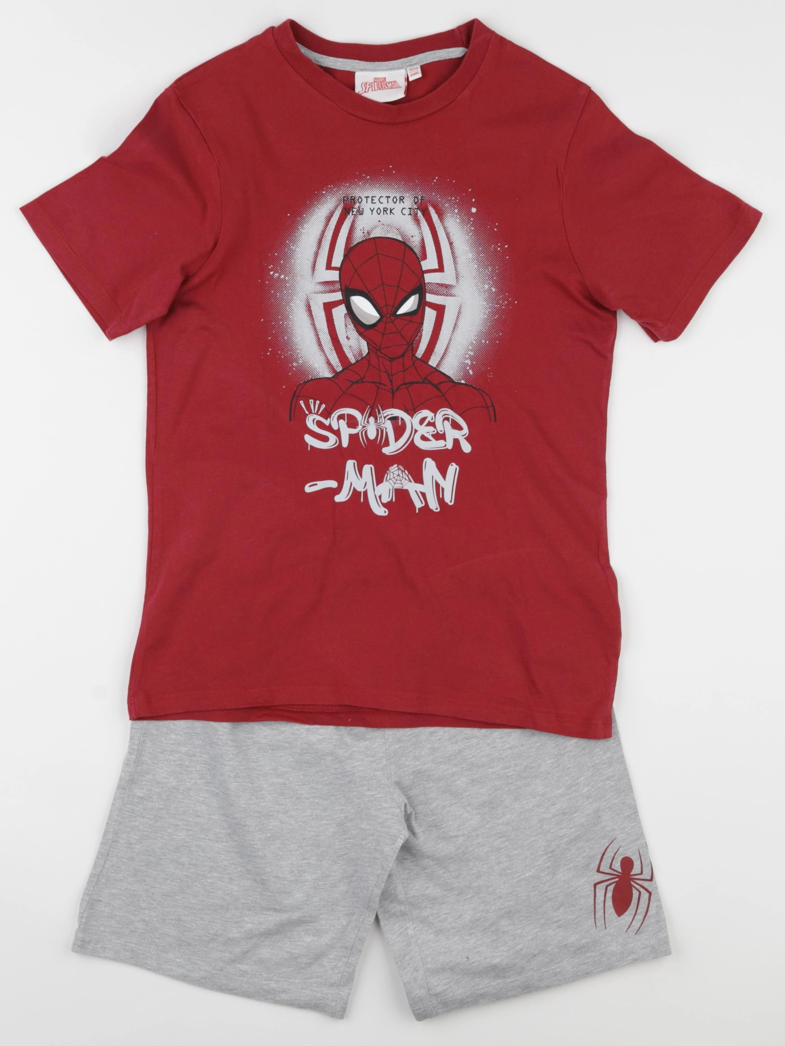 Vertbaudet - pyjama coton rouge - 12 ans
