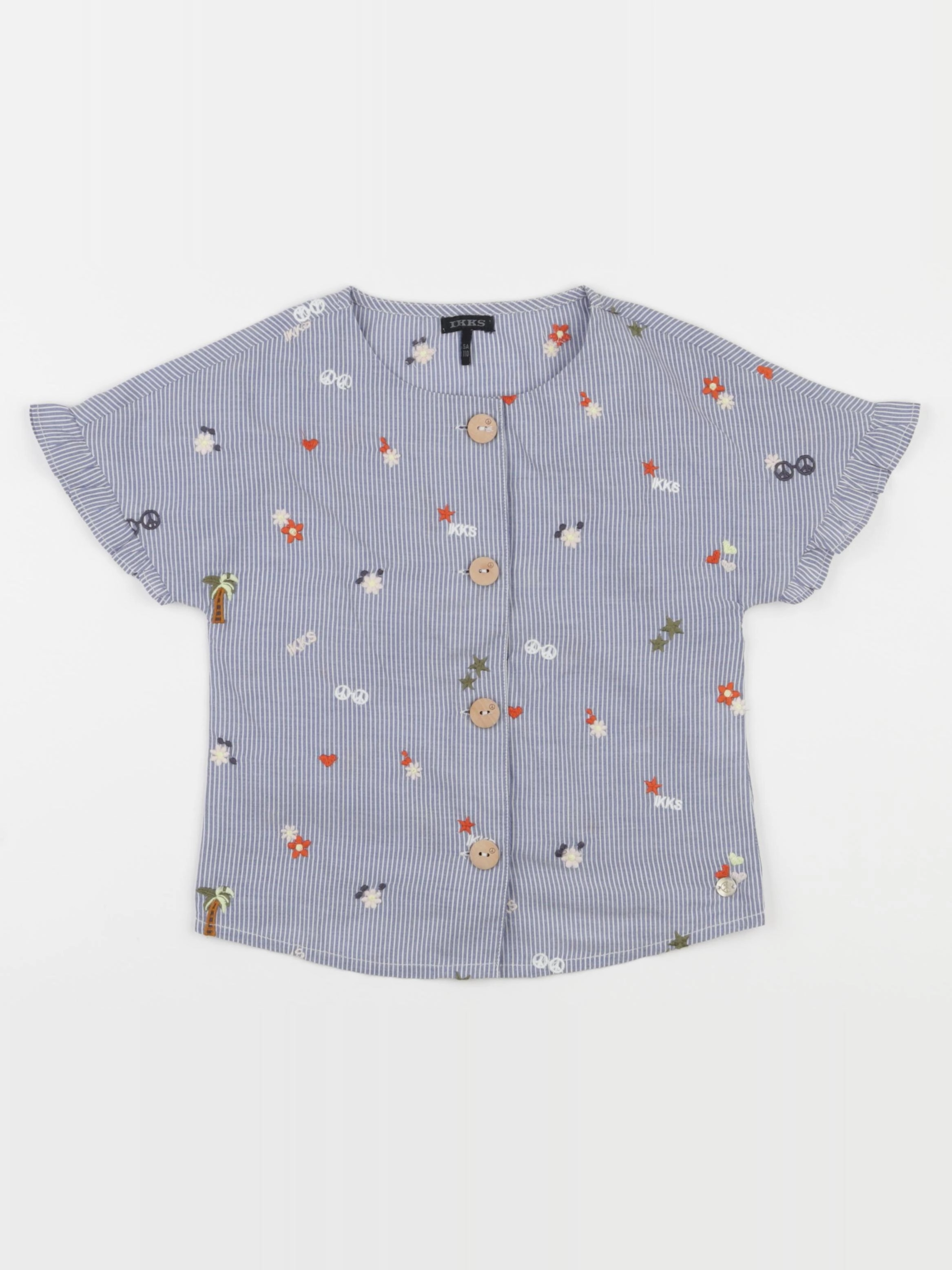 IKKS - blouse bleu - 5 ans