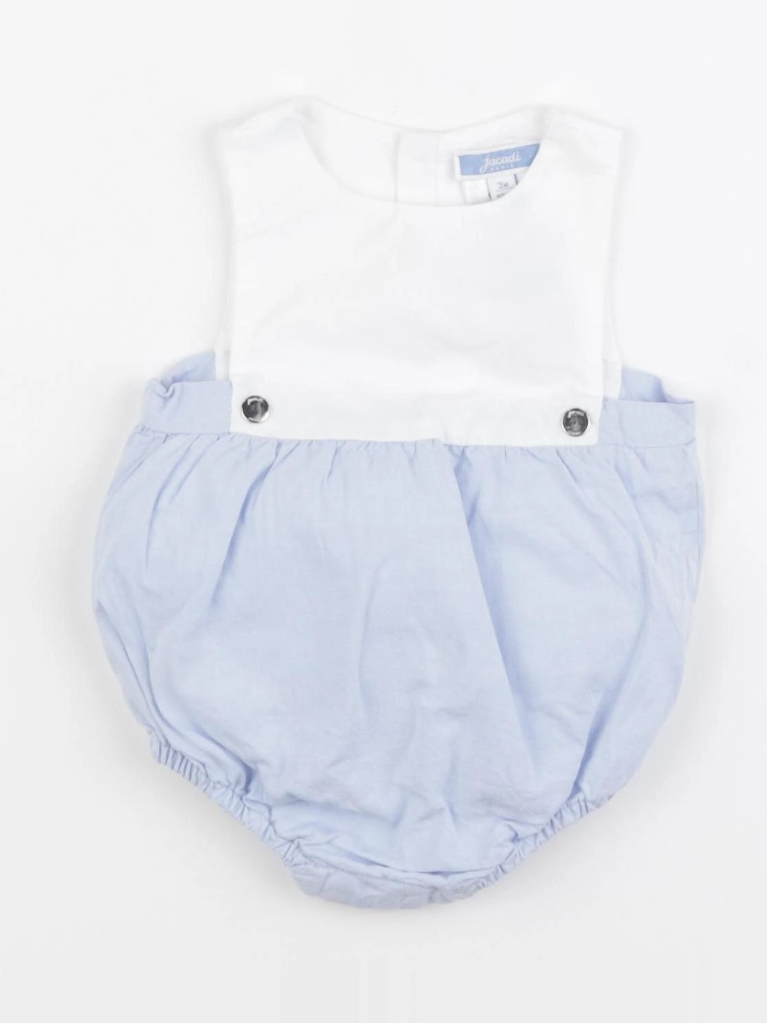 Jacadi - combinaison blanc, bleu - 3 mois