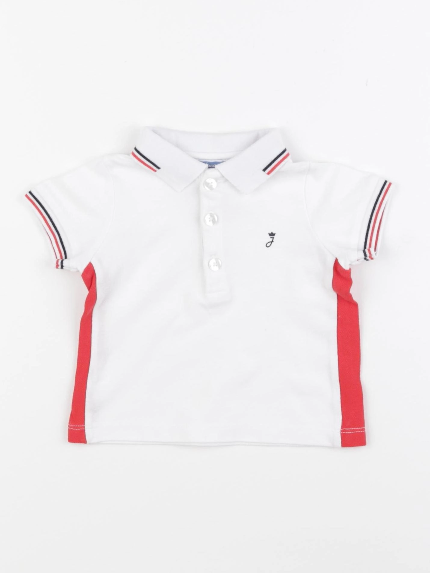 Jacadi - polo blanc - 6 mois