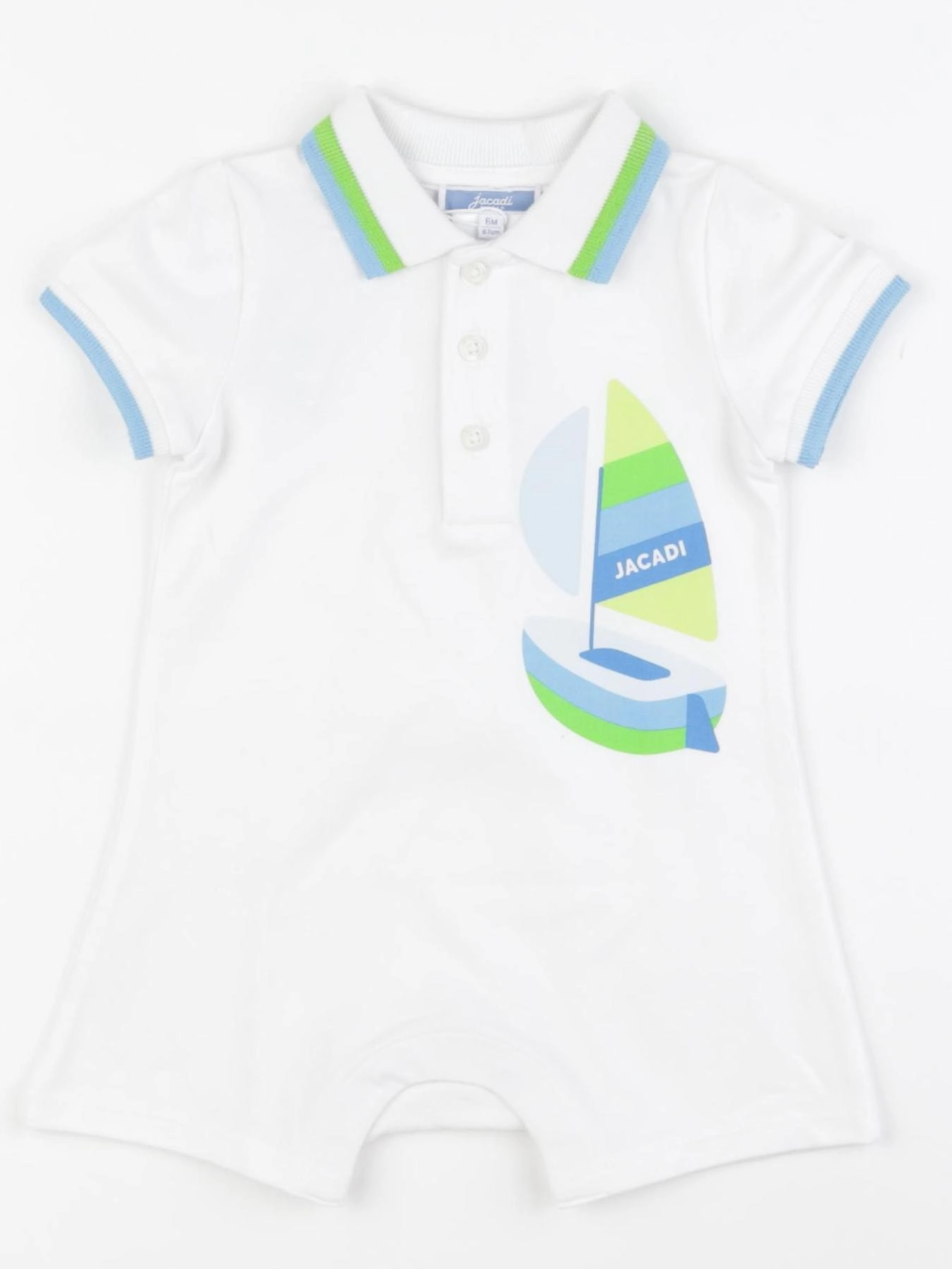Jacadi - combinaison blanc - 6 mois