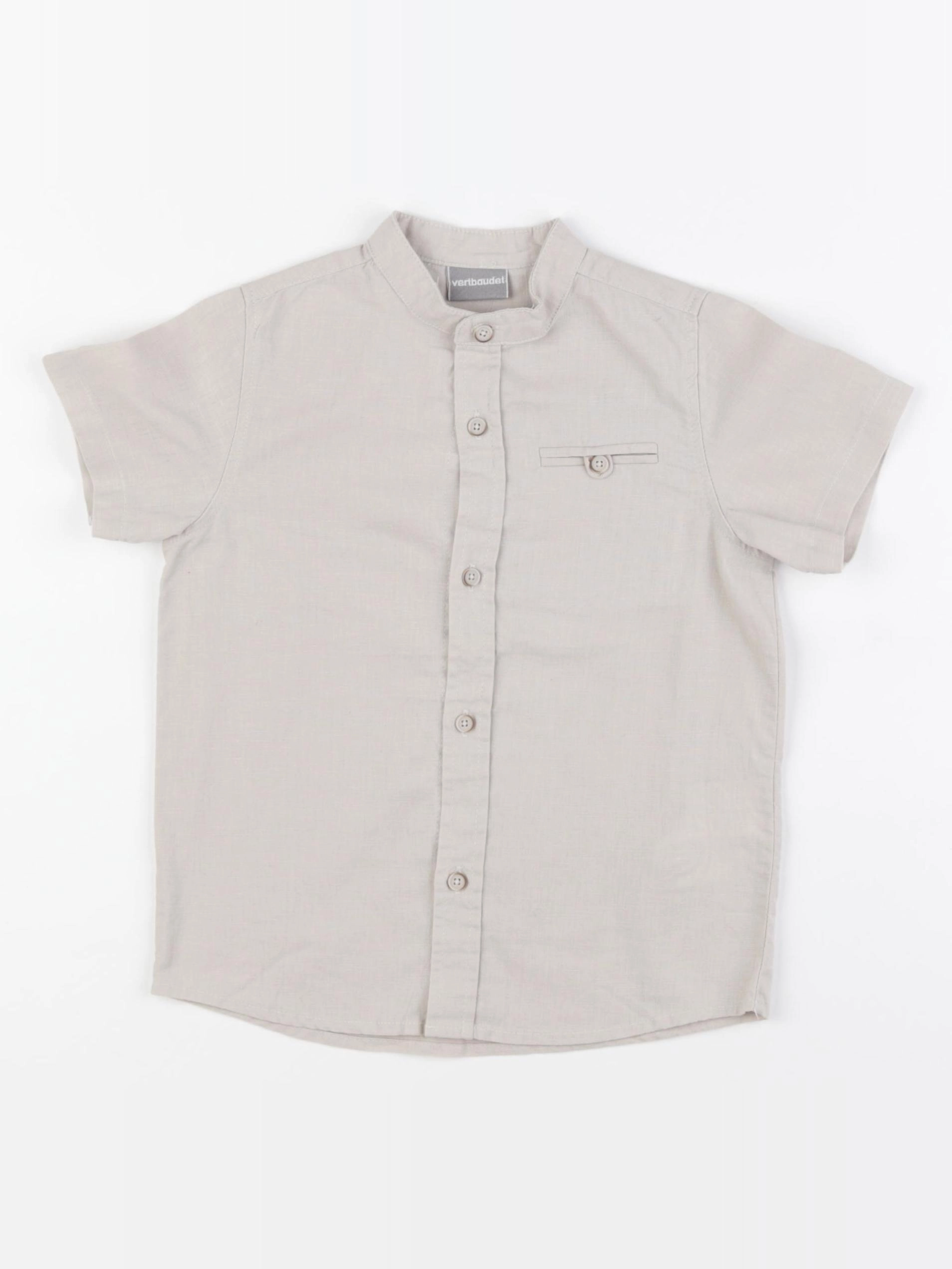 Vertbaudet - chemise gris - 5 ans