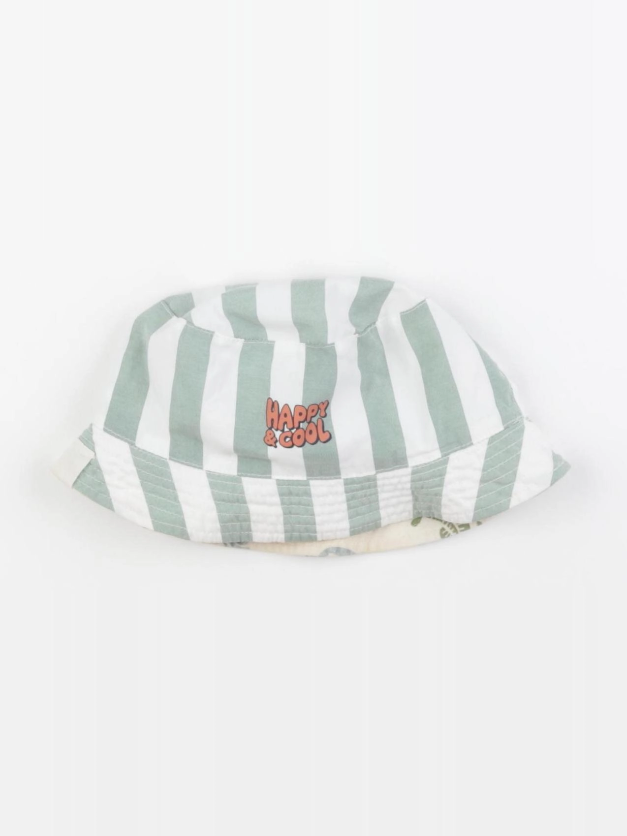 Vertbaudet - chapeau réversible multicolore - 8/10 ans