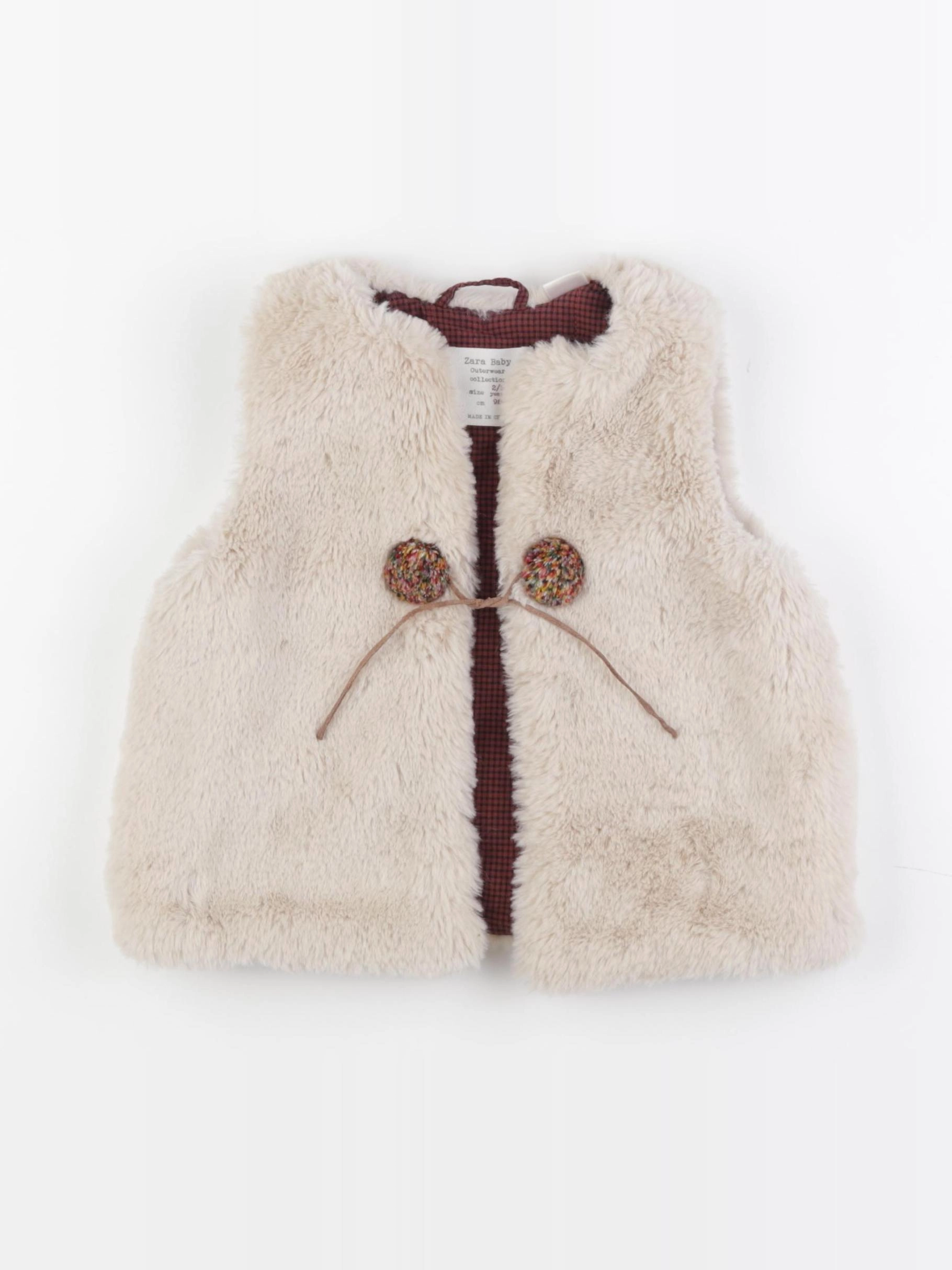 Zara - gilet beige - 2/3 ans