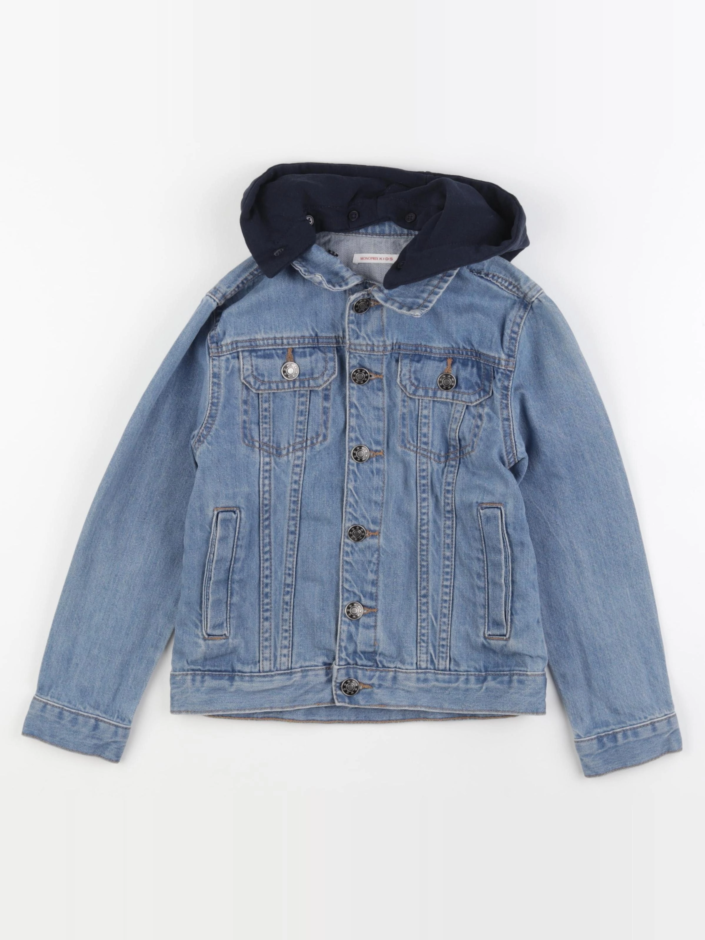 Monoprix - veste bleu - 8 ans