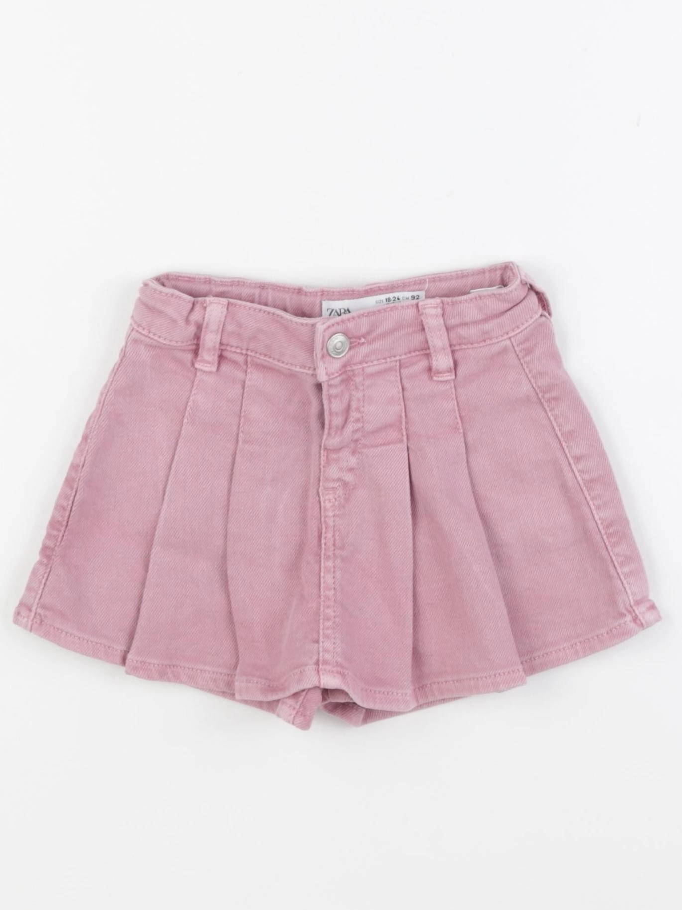 Zara - jupe short rose - 18/24 mois
