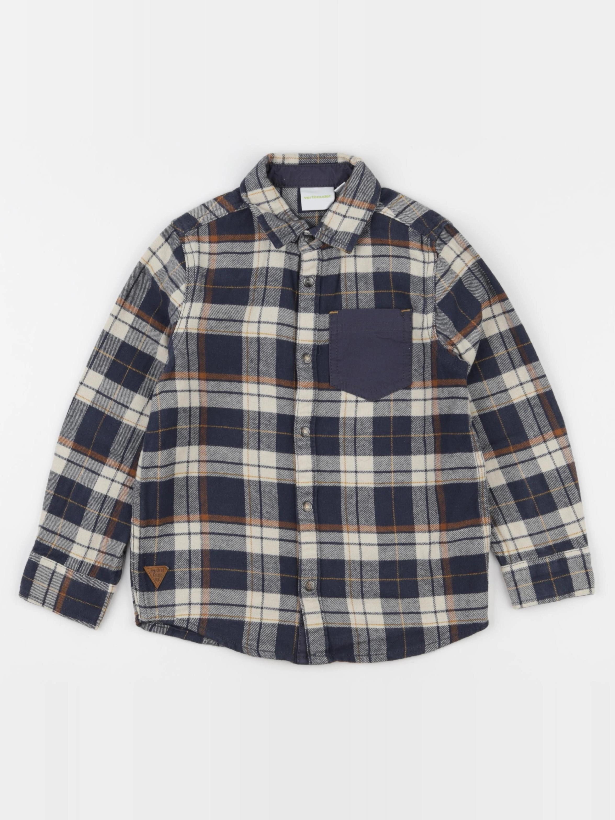 Vertbaudet - chemise multicolore - 6 ans