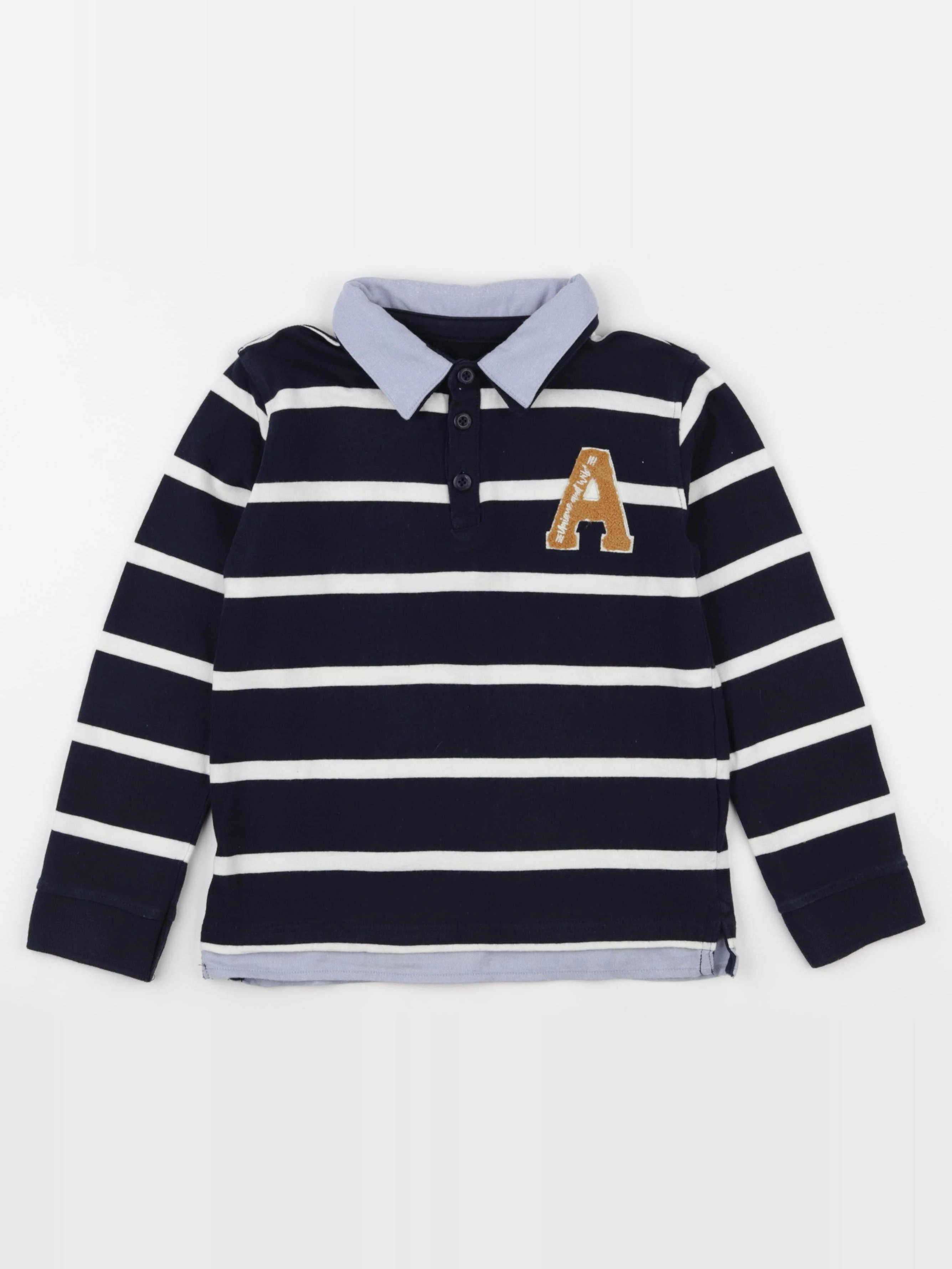 Vertbaudet - polo bleu - 10 ans
