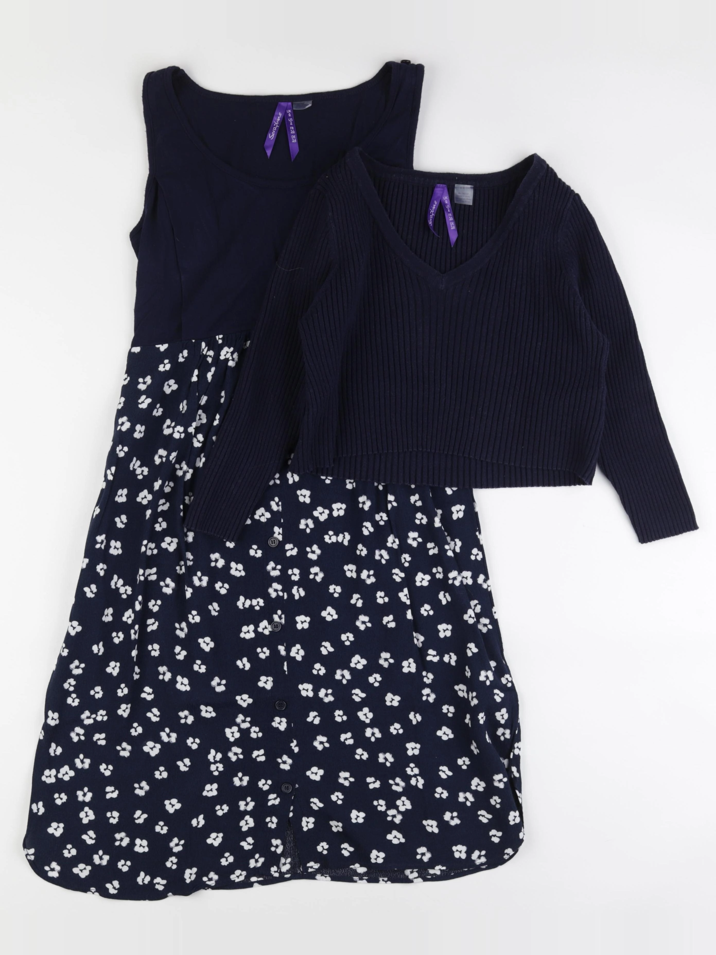 Seraphine - robe grossesse, allaitement bleu - 36