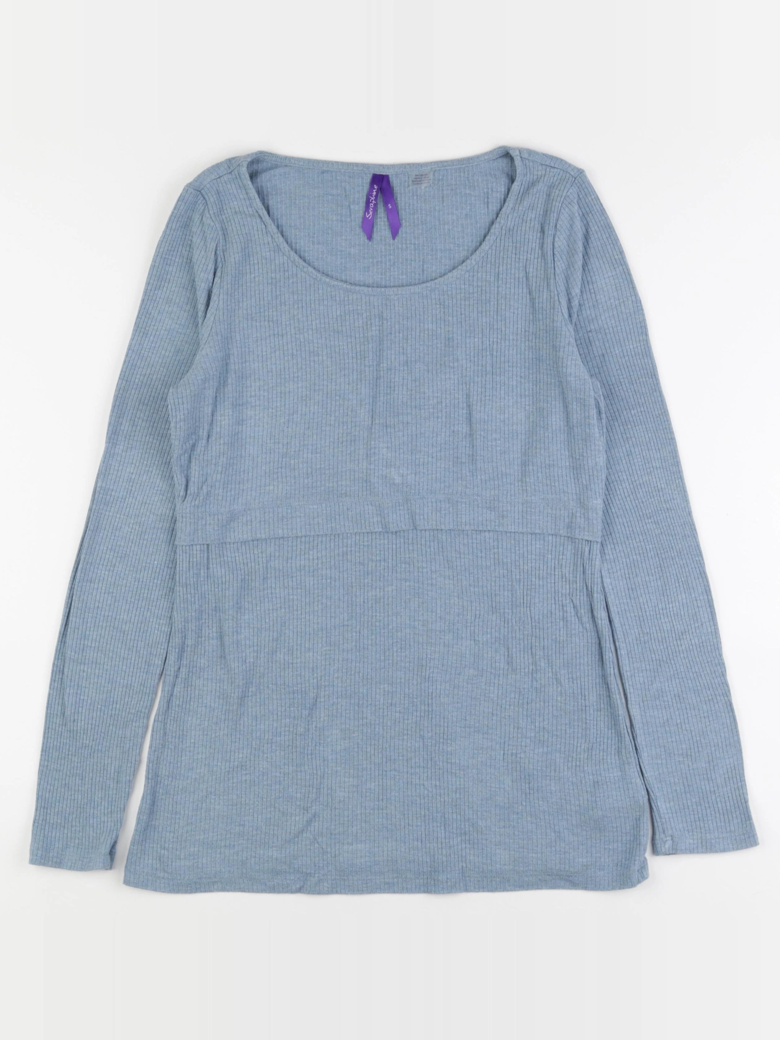 Seraphine - tee-shirt grossesse, allaitement bleu - s